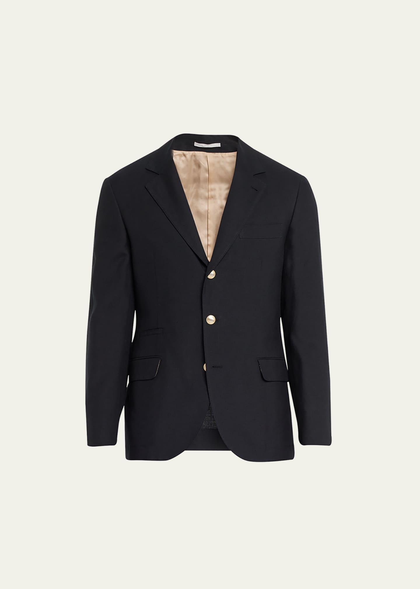 Brunello Cucinelli Men's Linen-Wool Solid Suit - Bergdorf Goodman