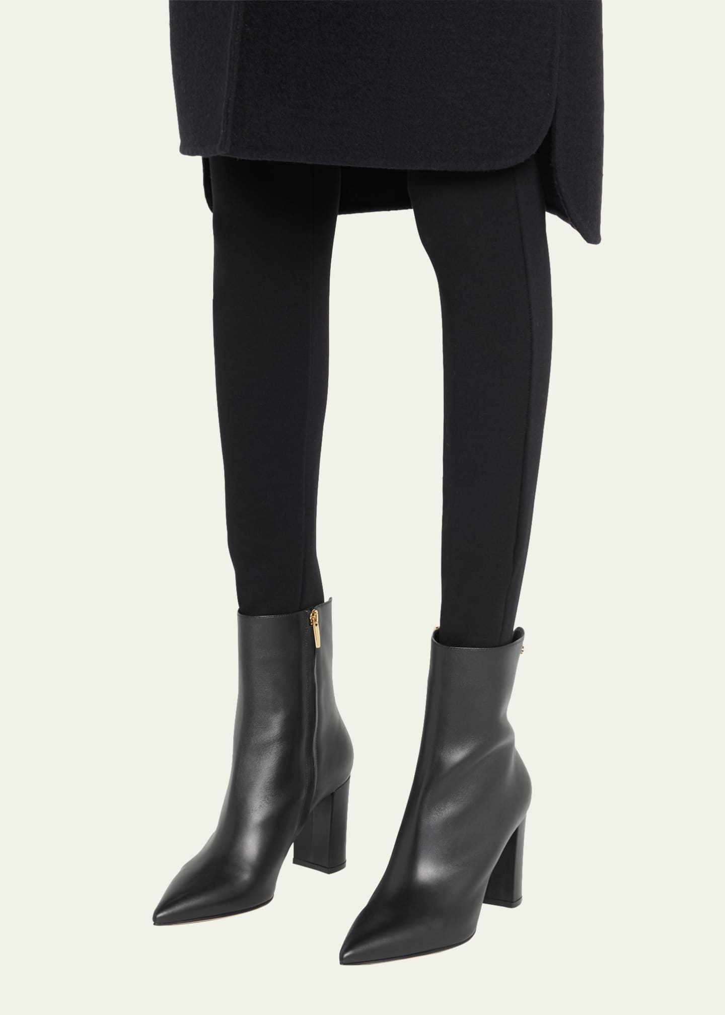 Gianvito Rossi Vitello Glove Calfskin Ankle Boots