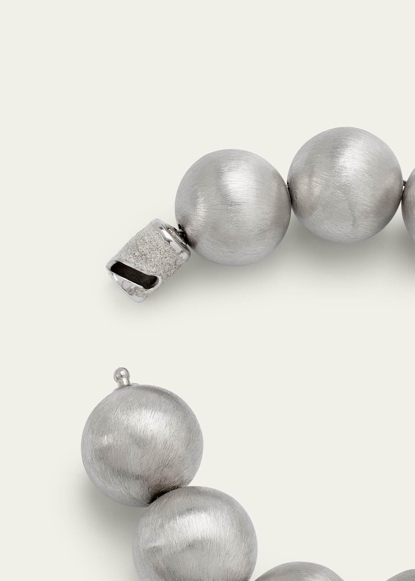 Lauren Rubinski 14K White Gold Large Beaded Bracelet Image 4 of 4