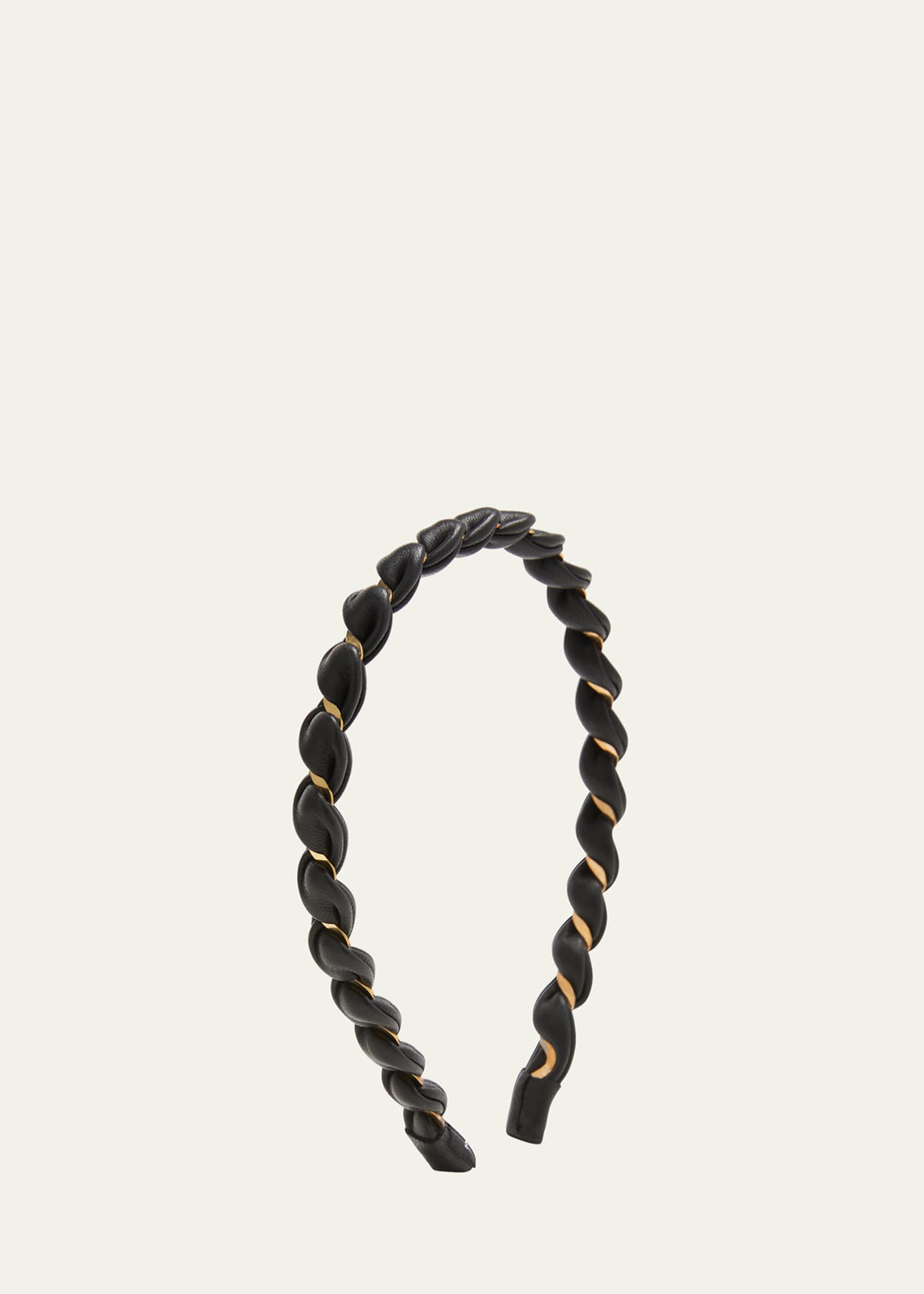 Natasha Accessories Limited Twisted Leather Headbands, 2 Pack Image 2 of 3