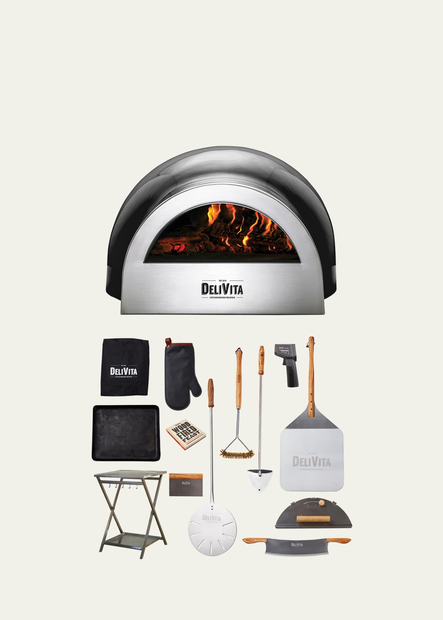 Arabische Sarabo Verkleuren Piepen DeliVita Wood-Fired Pizza Oven Deluxe Complete Collection Set - Bergdorf  Goodman