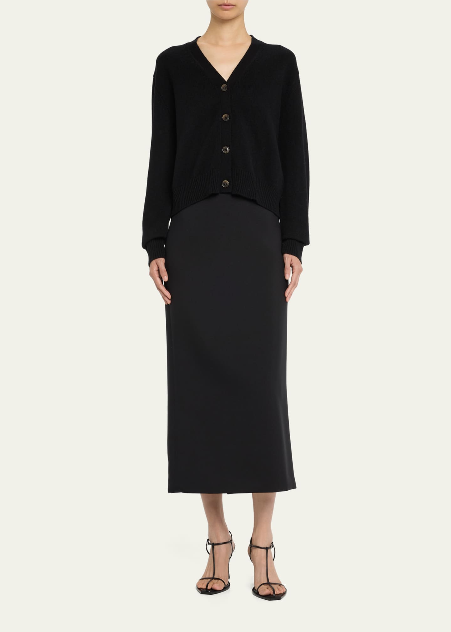 Lisa Yang The Marion Cashmere V-Neck Cardigan Image 2 of 5