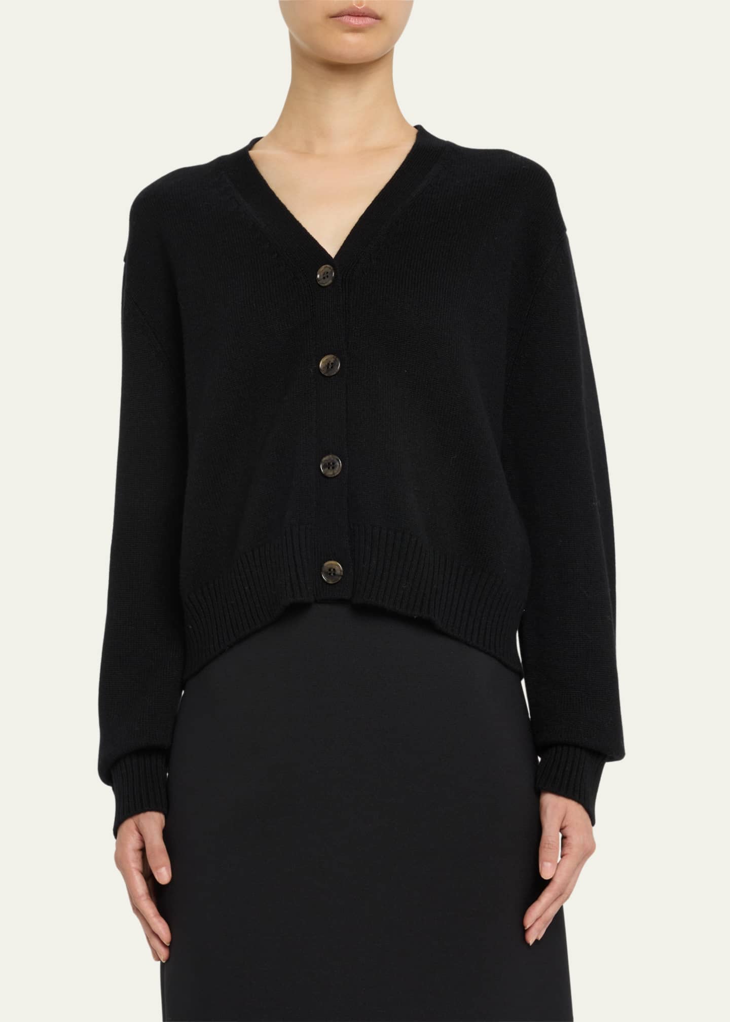Lisa Yang The Marion Cashmere V-Neck Cardigan Image 4 of 5