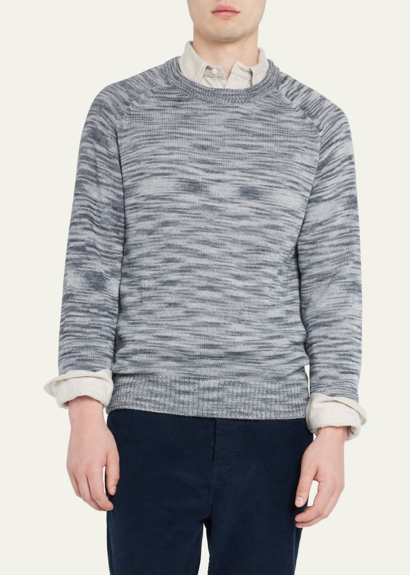 CORRIDOR Men's Space-Dyed Alpaca Sweater - Bergdorf Goodman
