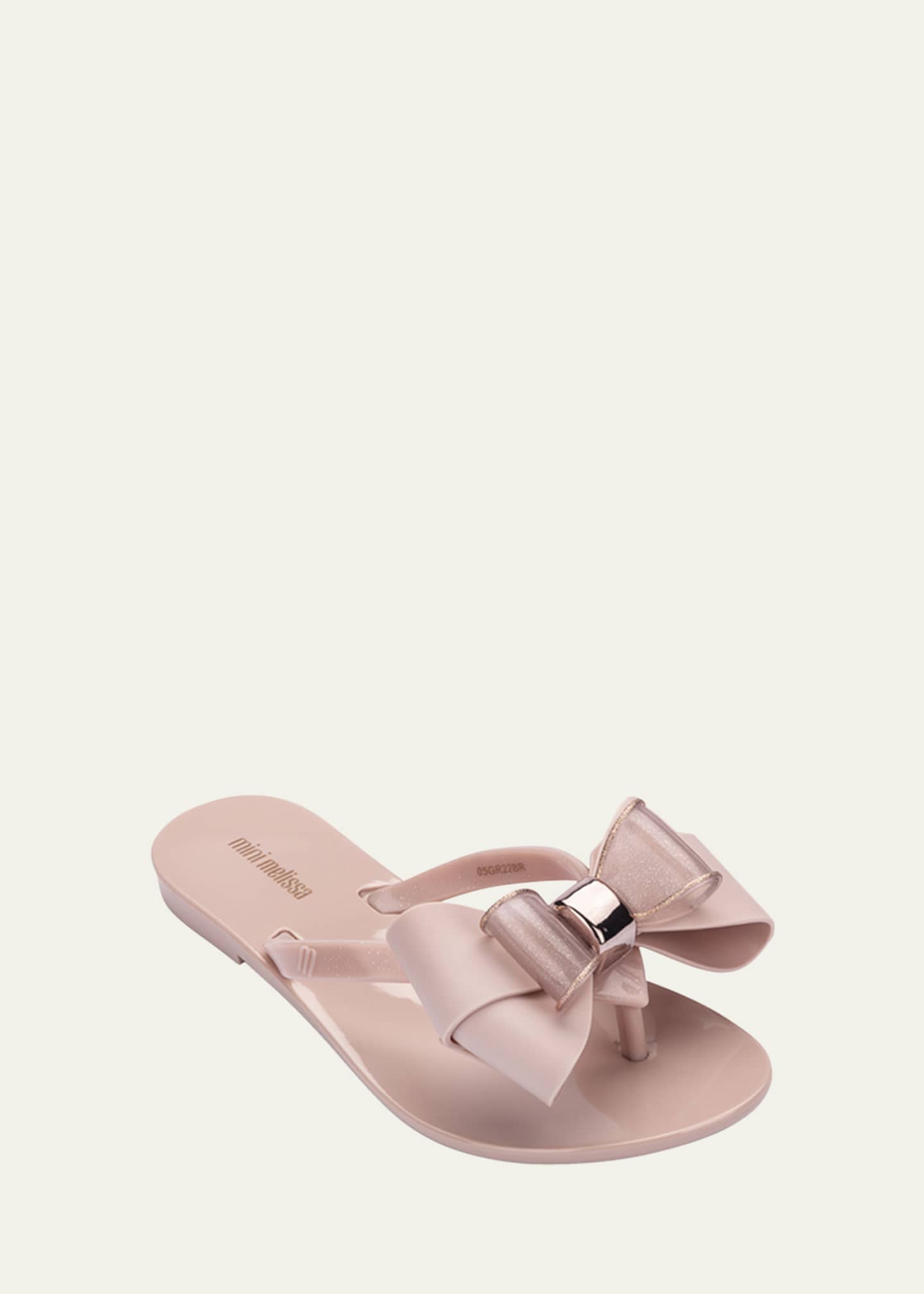 Melissa Girl s Glitter Bow Flip Flops Baby Toddler Kids