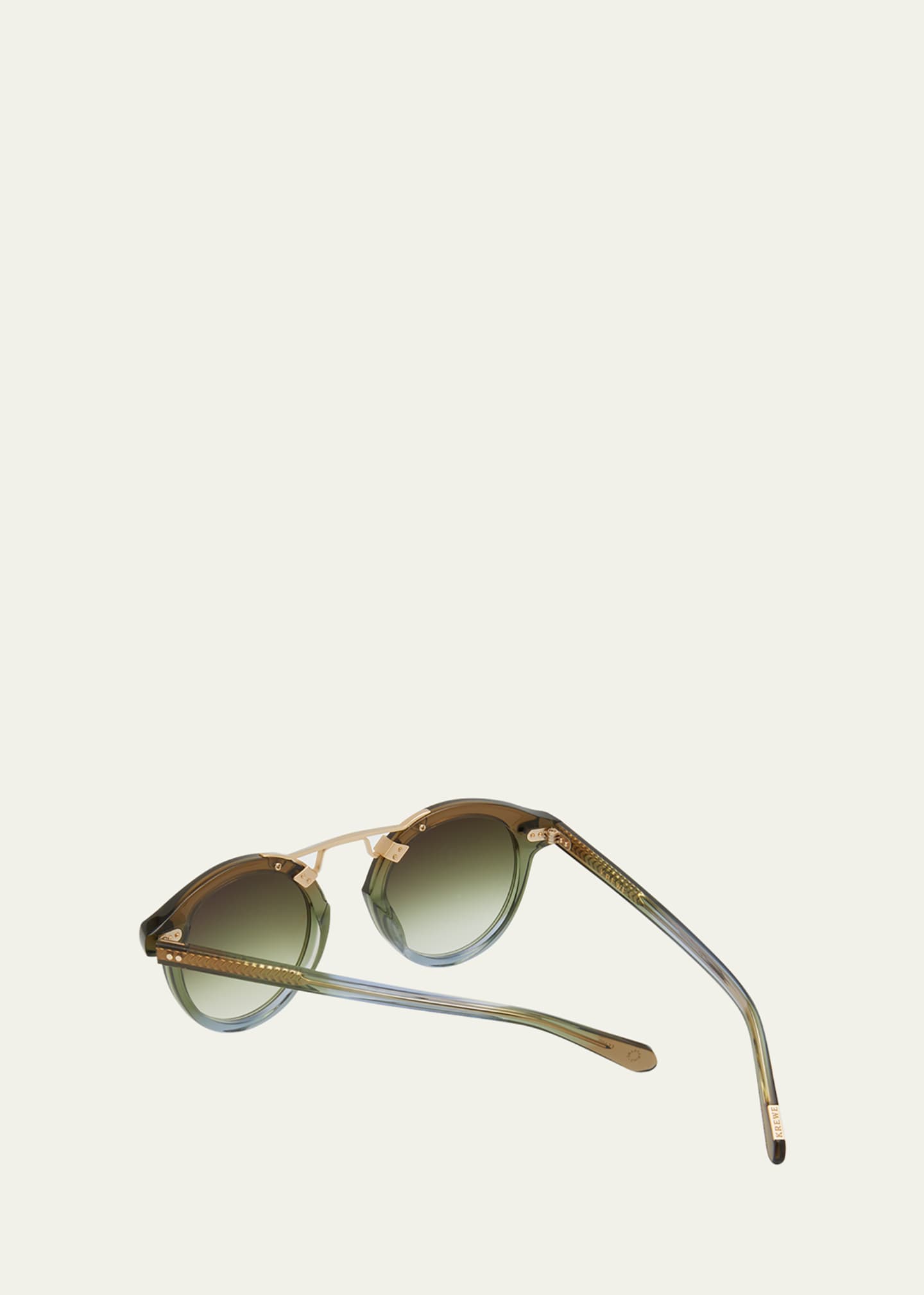KREWE Men's STL II Round Polarized Sunglasses Bergdorf Goodman
