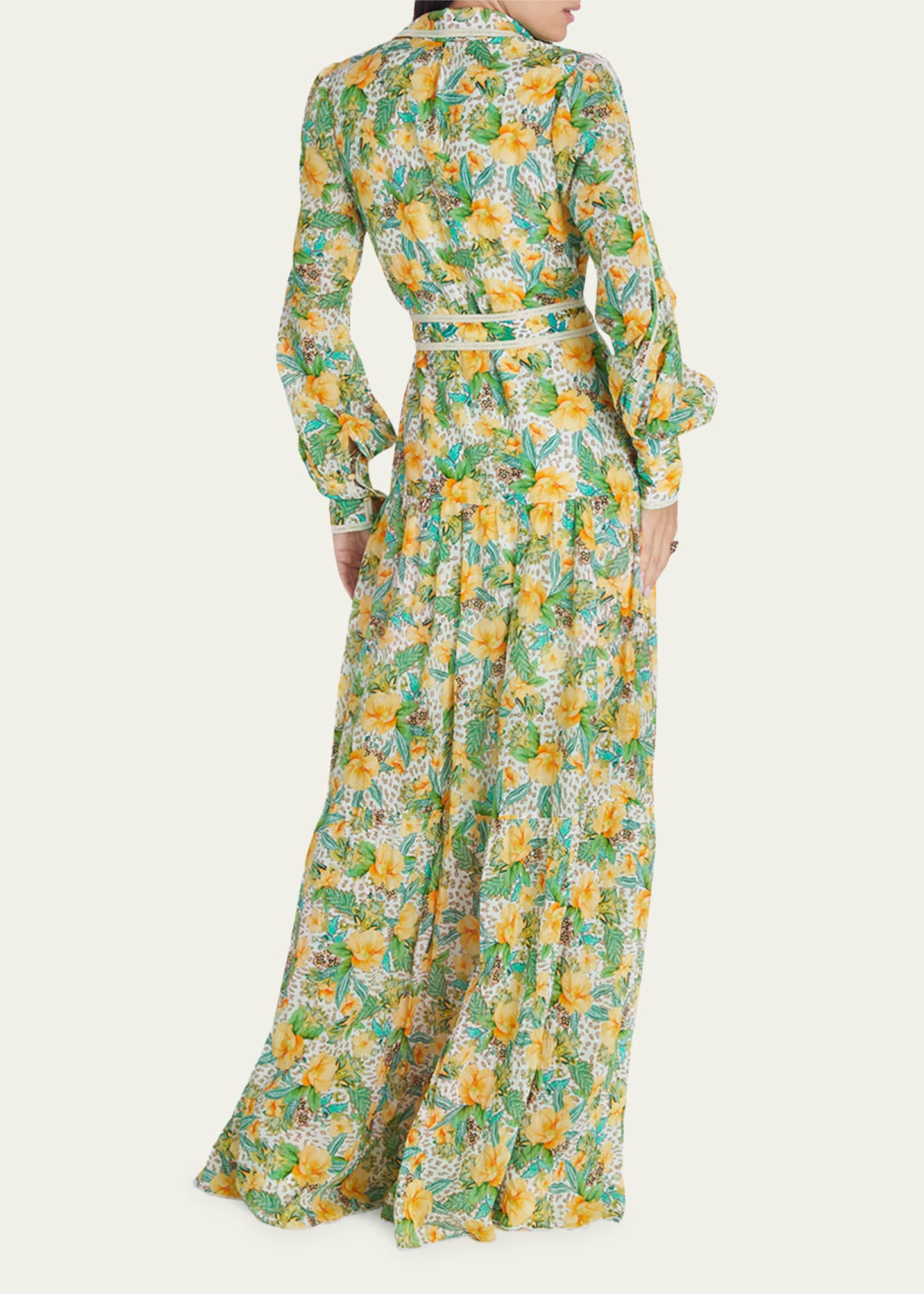Aqua Blu Australia Dahlia Helena Button-Front Maxi Dress - Bergdorf Goodman