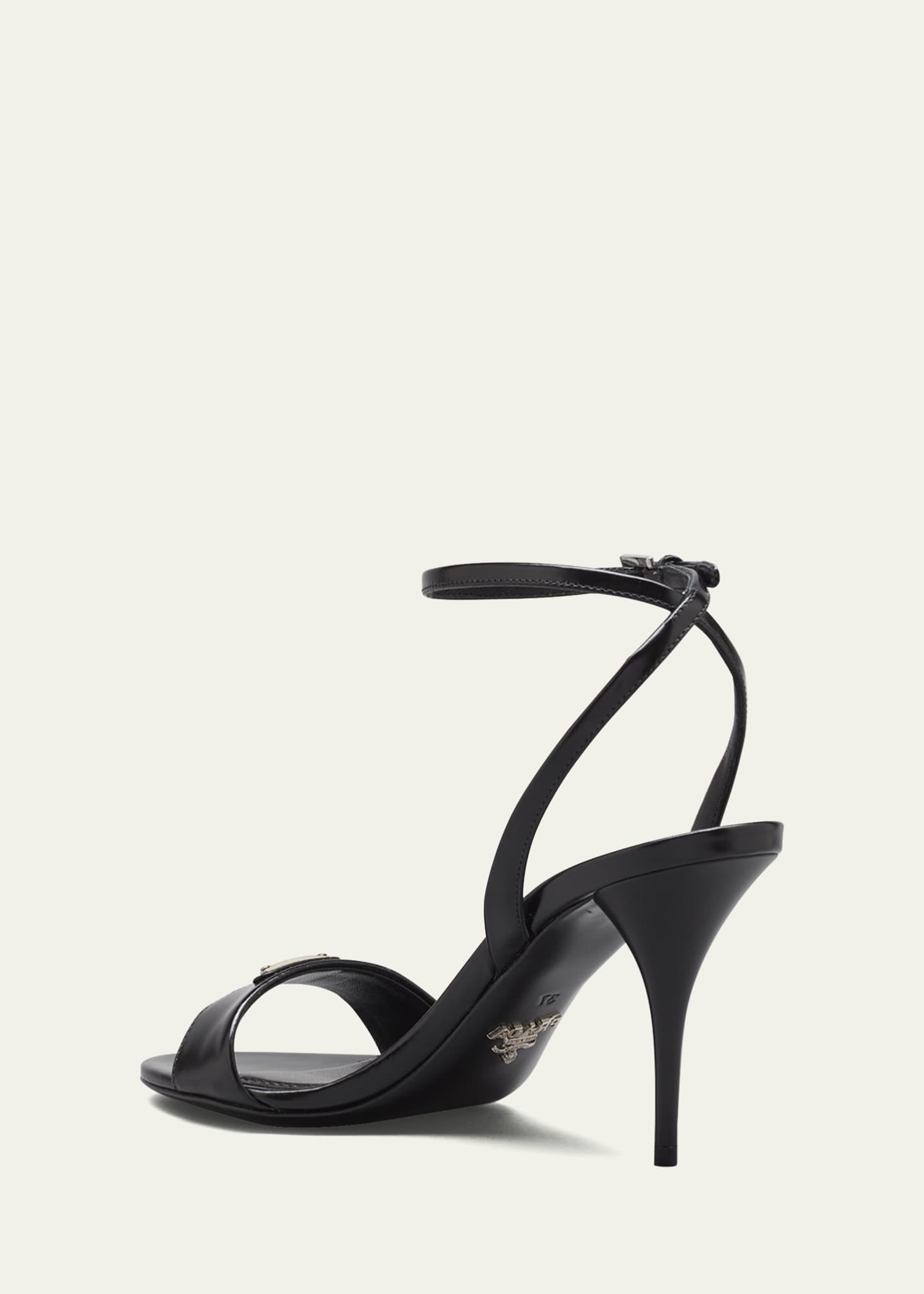Prada Calfskin Ankle-Strap Sandals - Bergdorf Goodman
