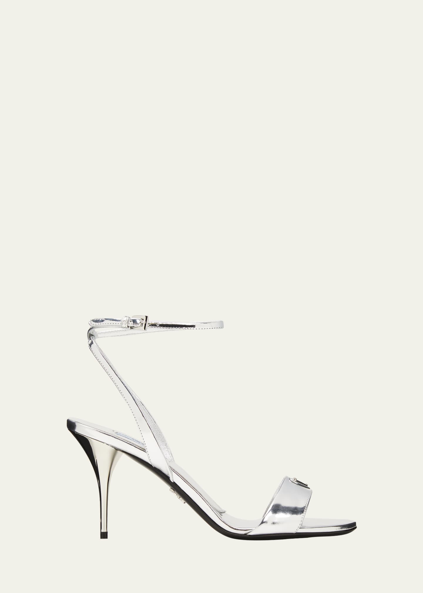 Prada metallic hotsell sandals