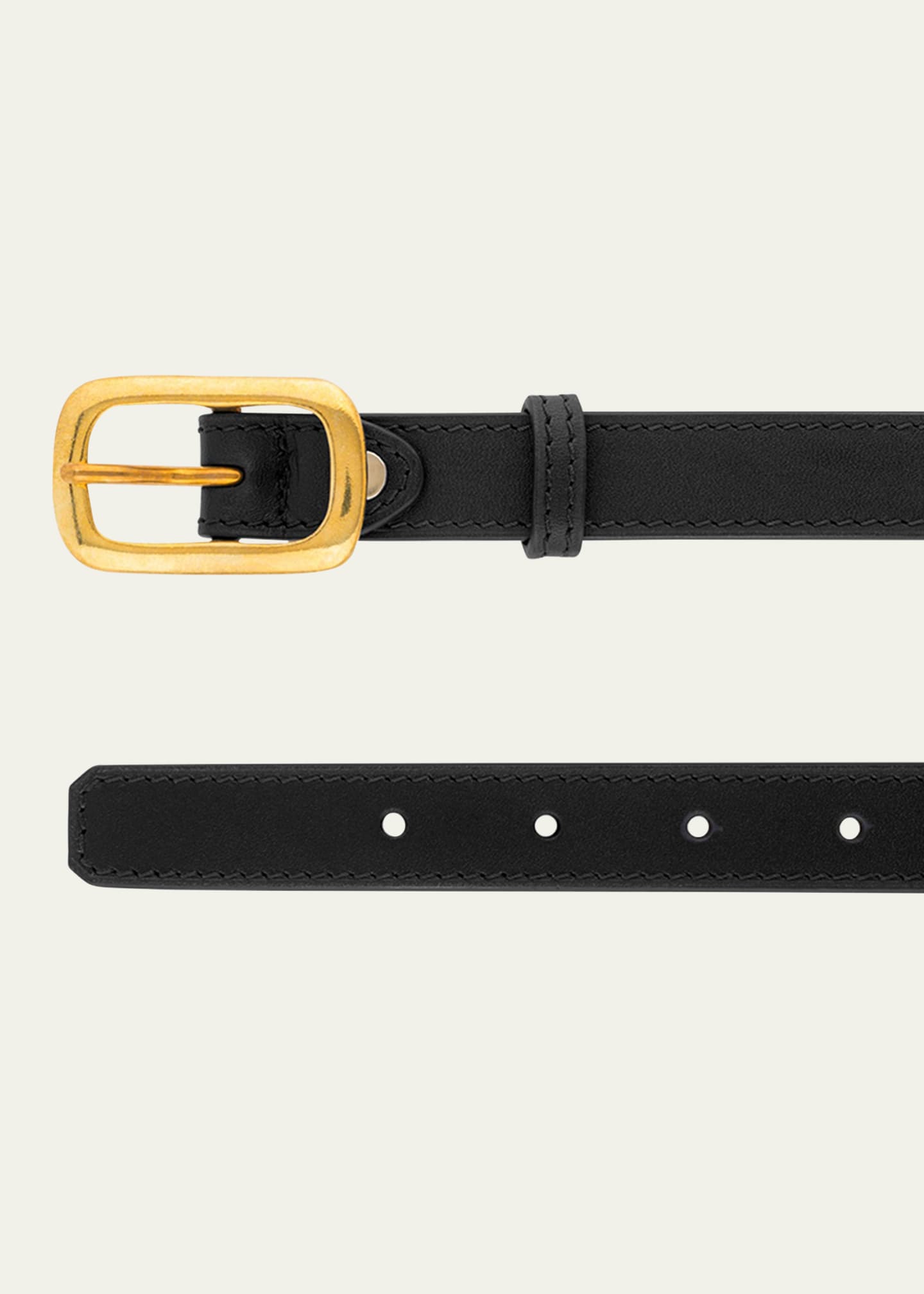 Vaincourt Paris La Petite Captivante Leather & Brass Belt Image 3 of 3