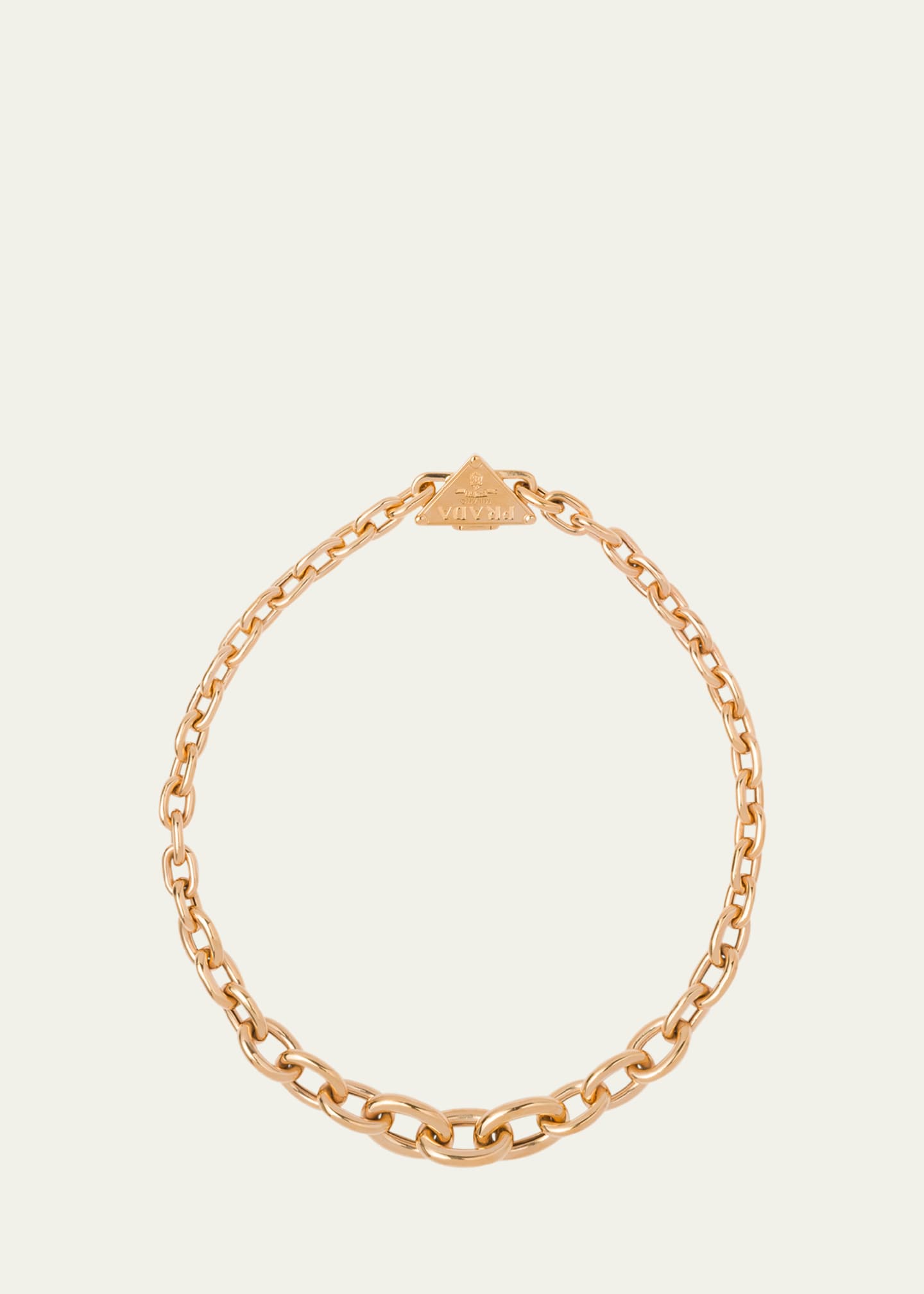 Prada Gold-Plated Sterling Silver Chain Necklace Image 1 of 2