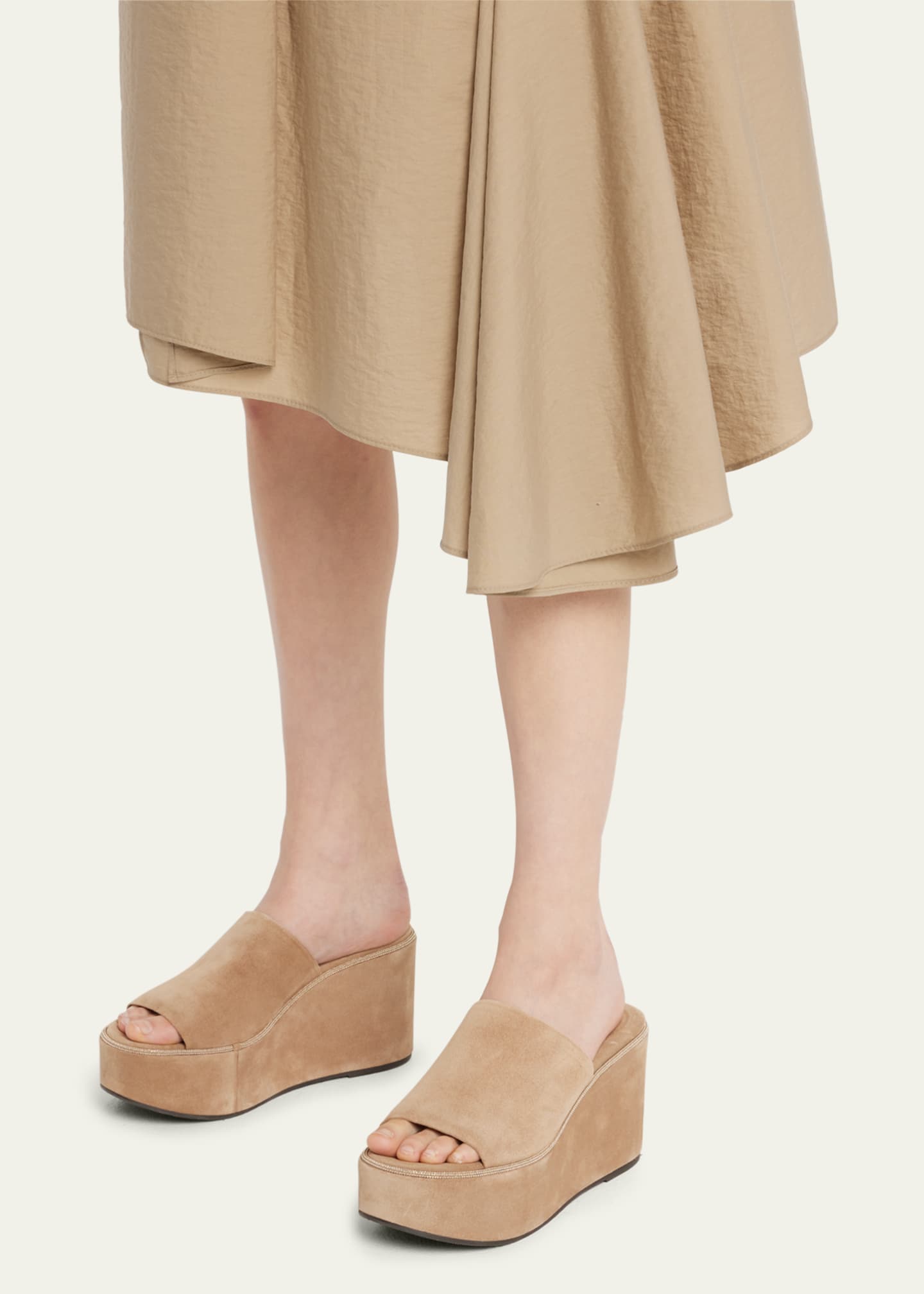 'Monile' suede slides Sandals