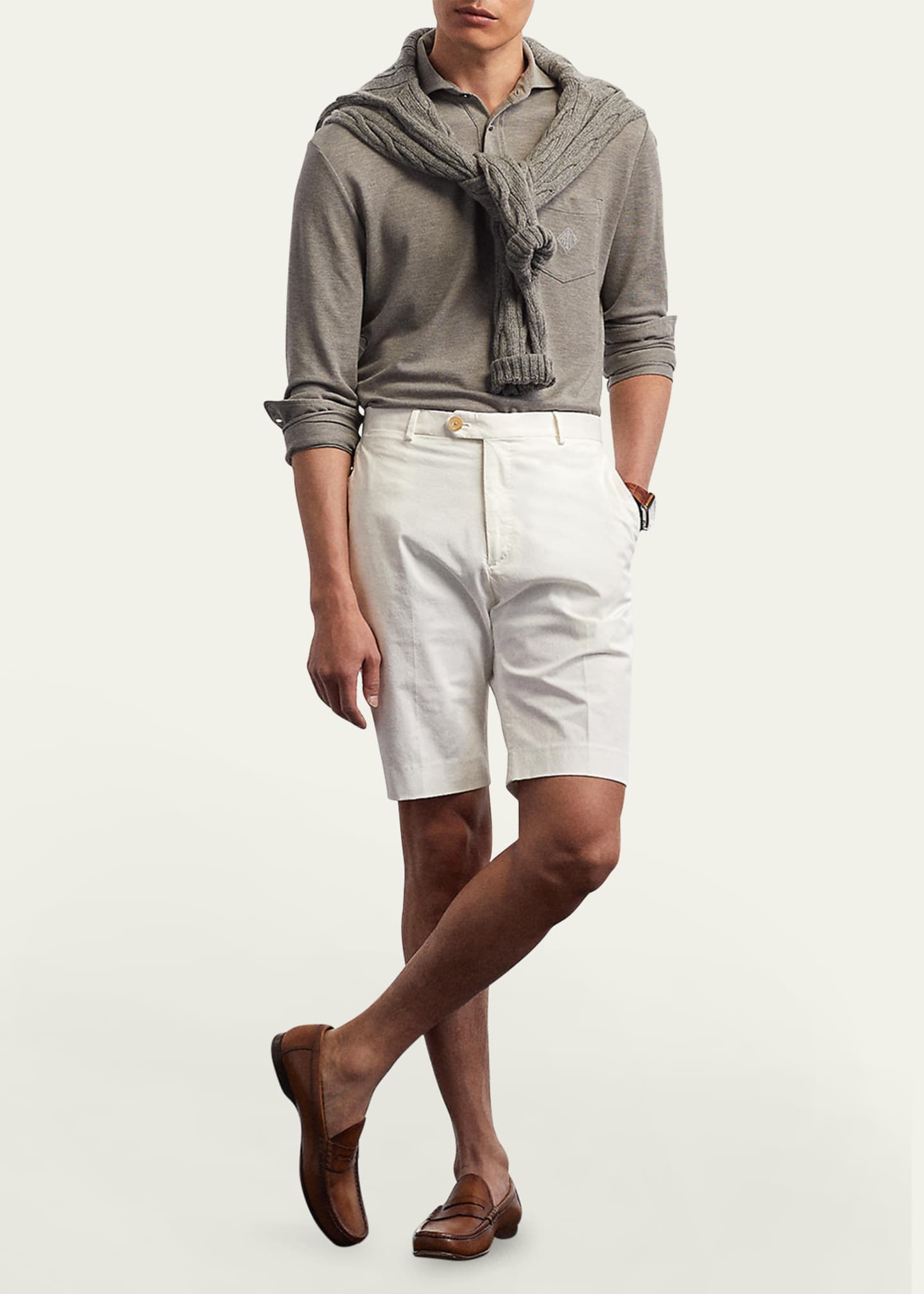 Ralph Lauren Purple Label Men's Eaton Slim Shorts Image 2 of 5