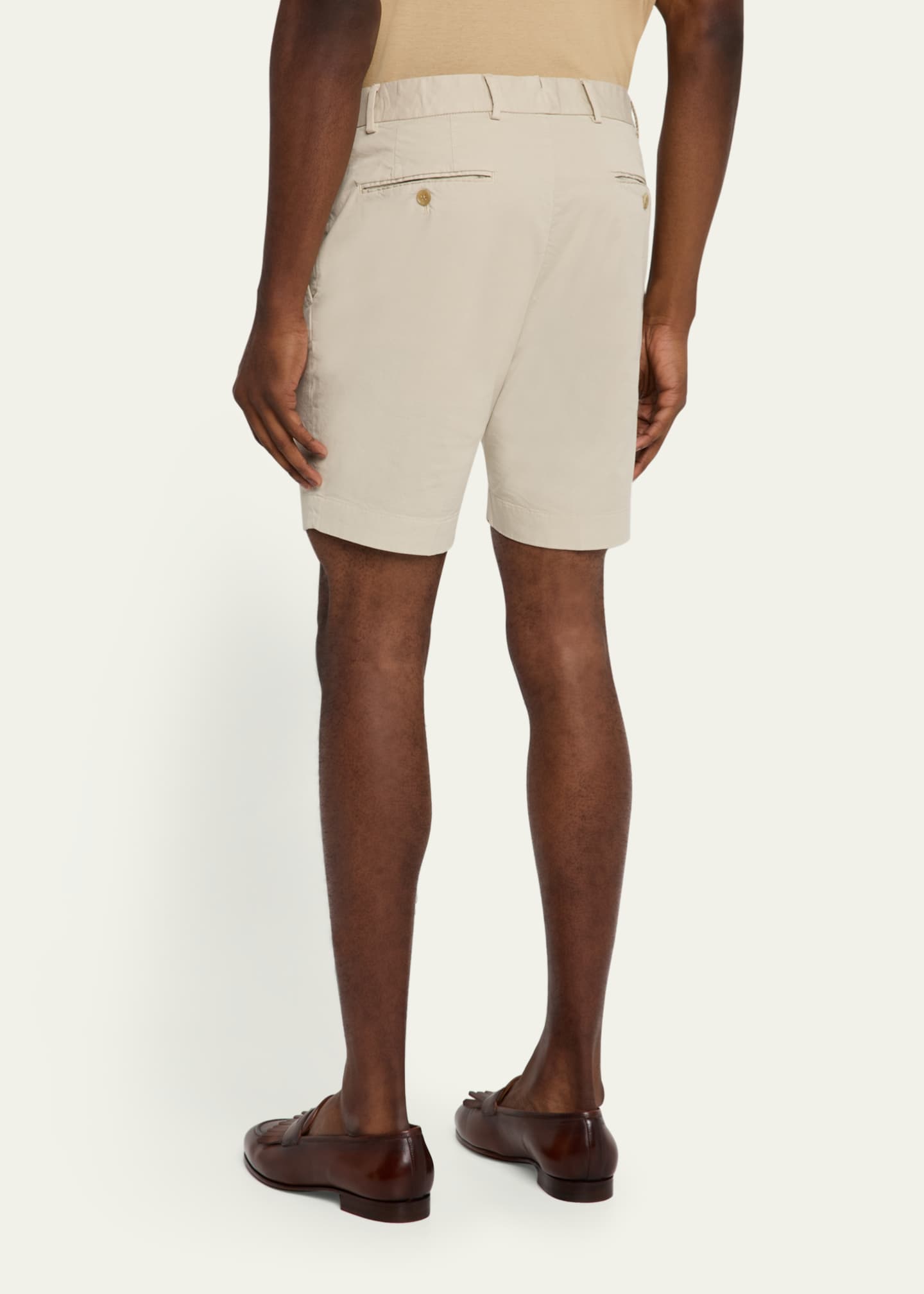 Ralph Lauren Purple Label Men's Eaton Cotton-Stretch Shorts Image 3 of 5