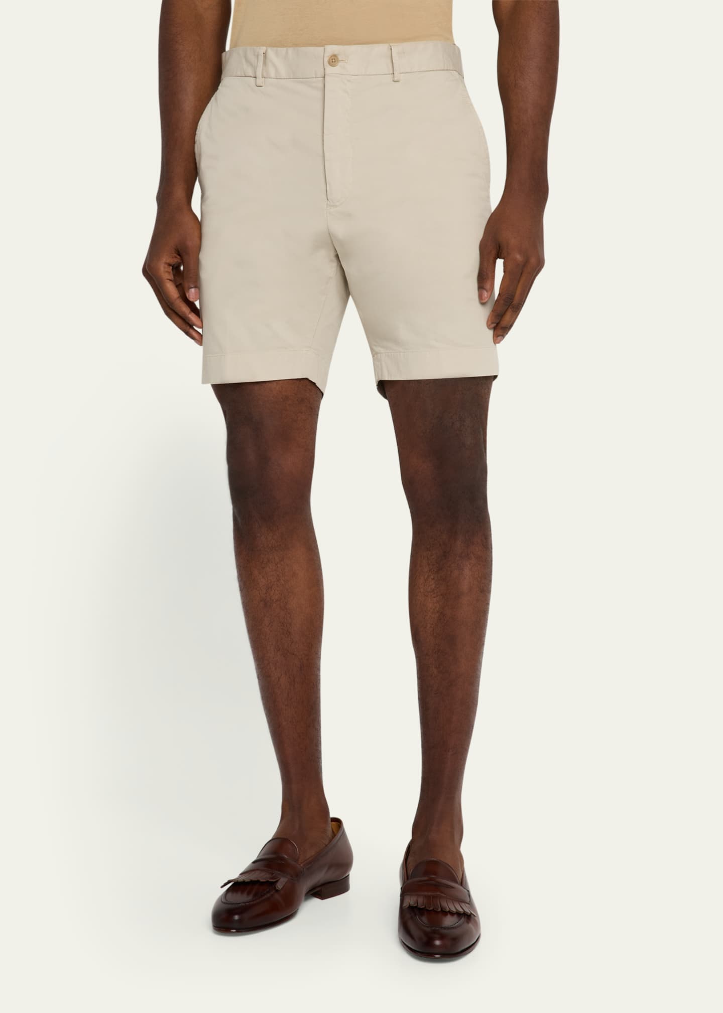 Ralph Lauren Purple Label Men's Eaton Cotton-Stretch Shorts Image 4 of 5