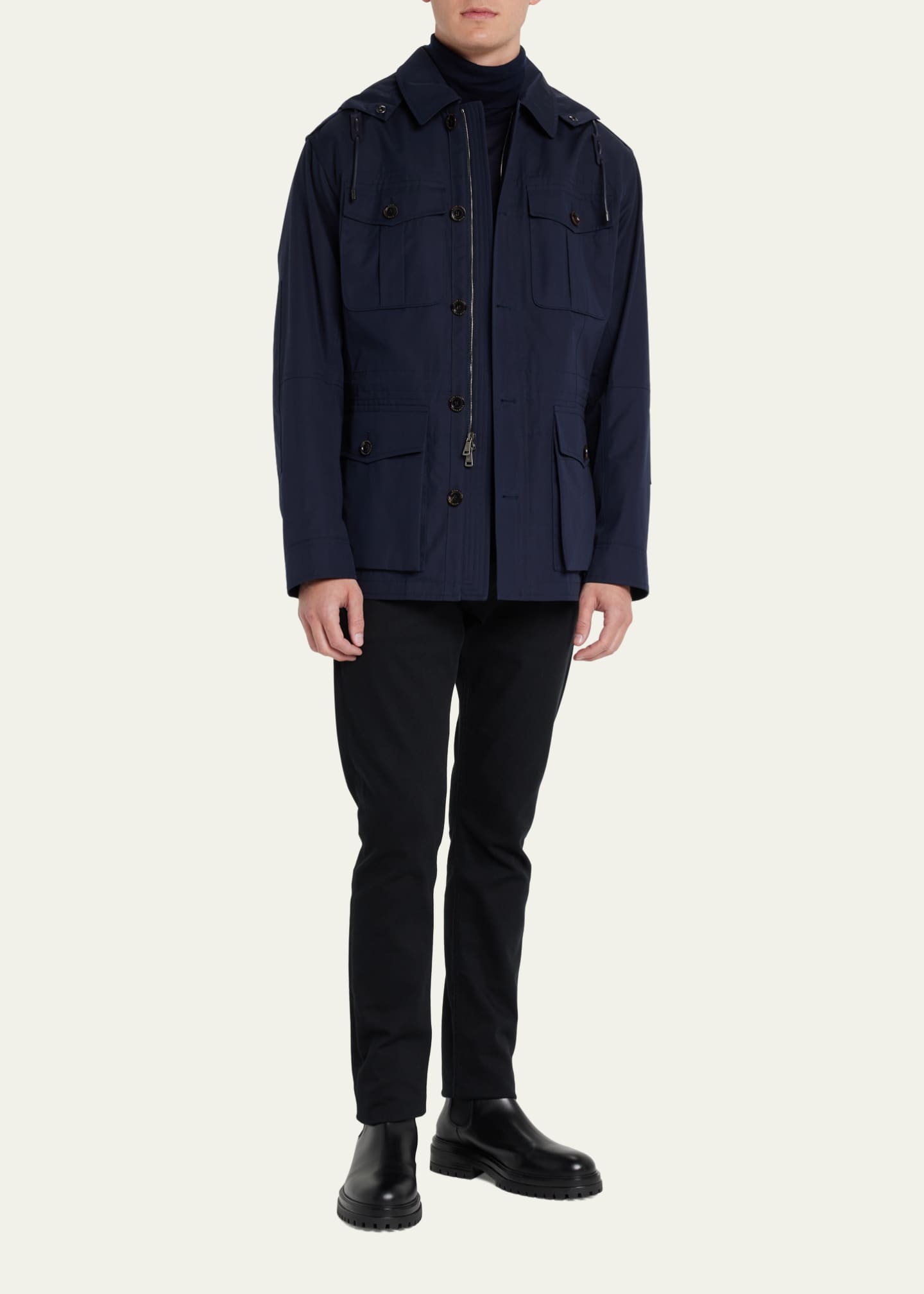 Ralph Lauren Purple Label Men's Hartridge Hooded 4-Pocket Jacket Image 2 of 5