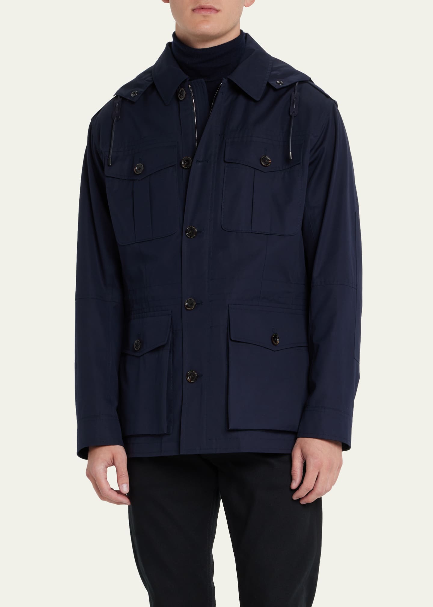 Ralph Lauren Purple Label Men's Hartridge Hooded 4-Pocket Jacket Image 4 of 5