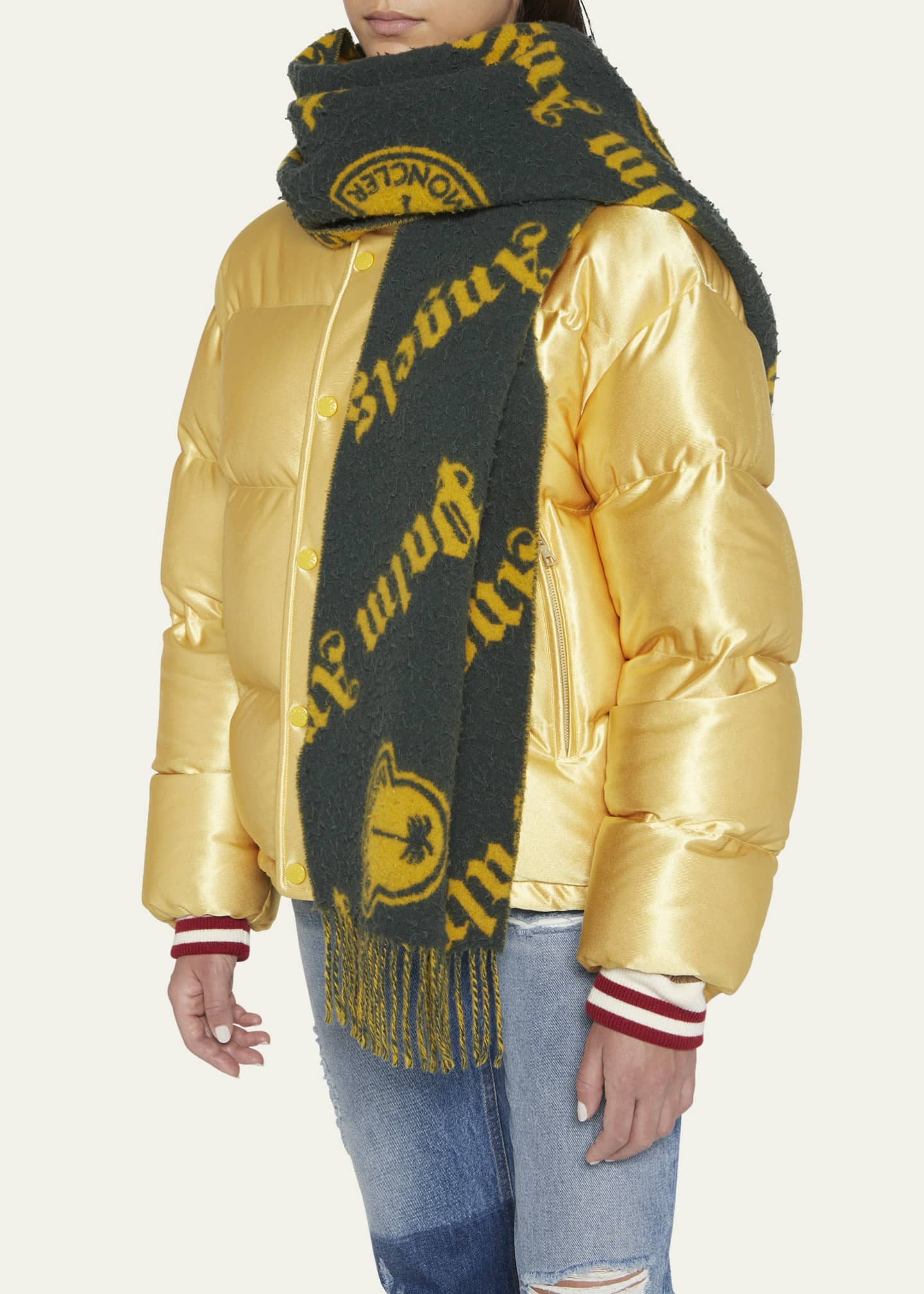 Moncler Genius Moncler Genius x Palm Angels Logo Scarf Bergdorf