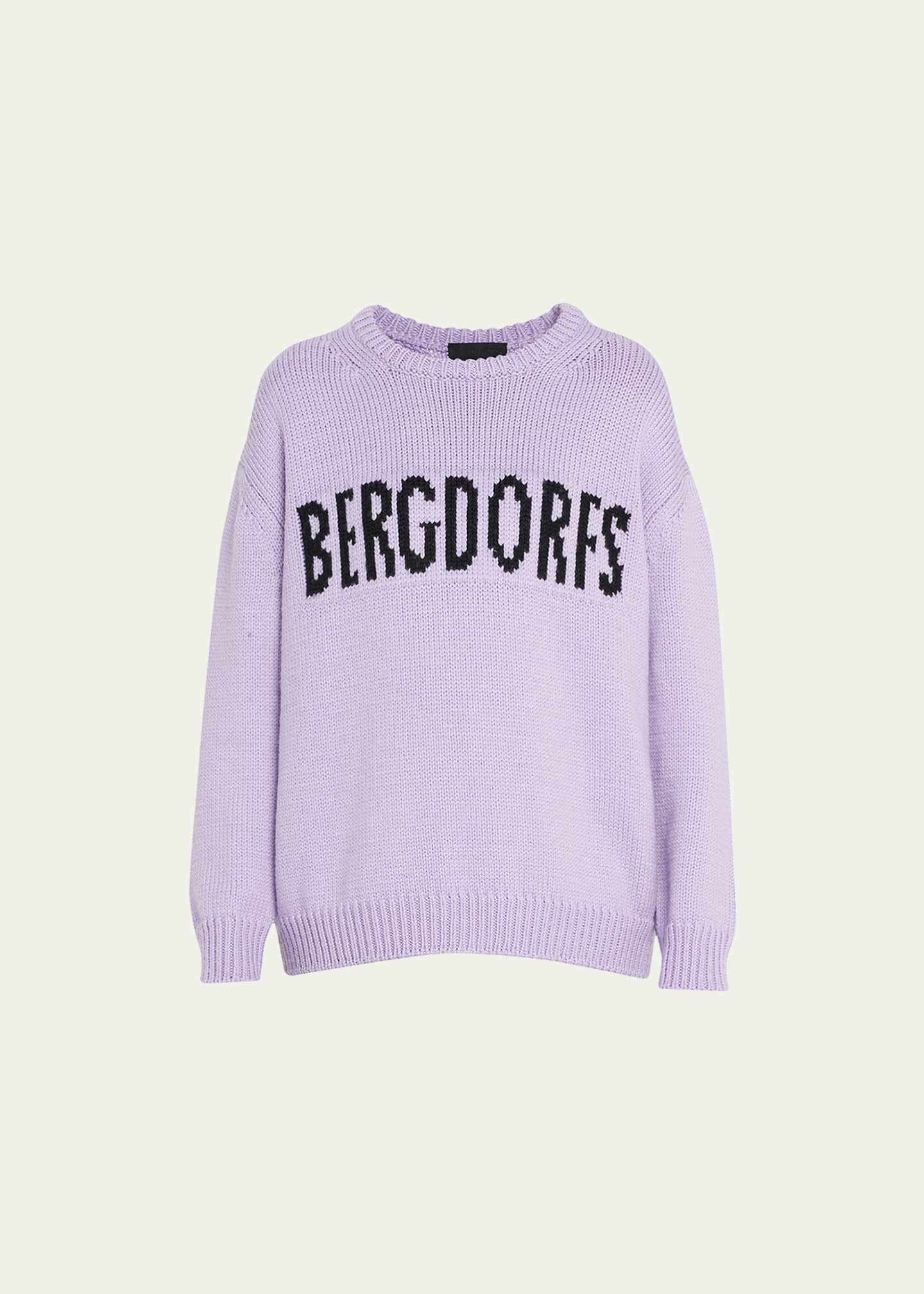 PUPPETS AND PUPPETS PP x BG LogoIntarsia Chunky Wool Sweater