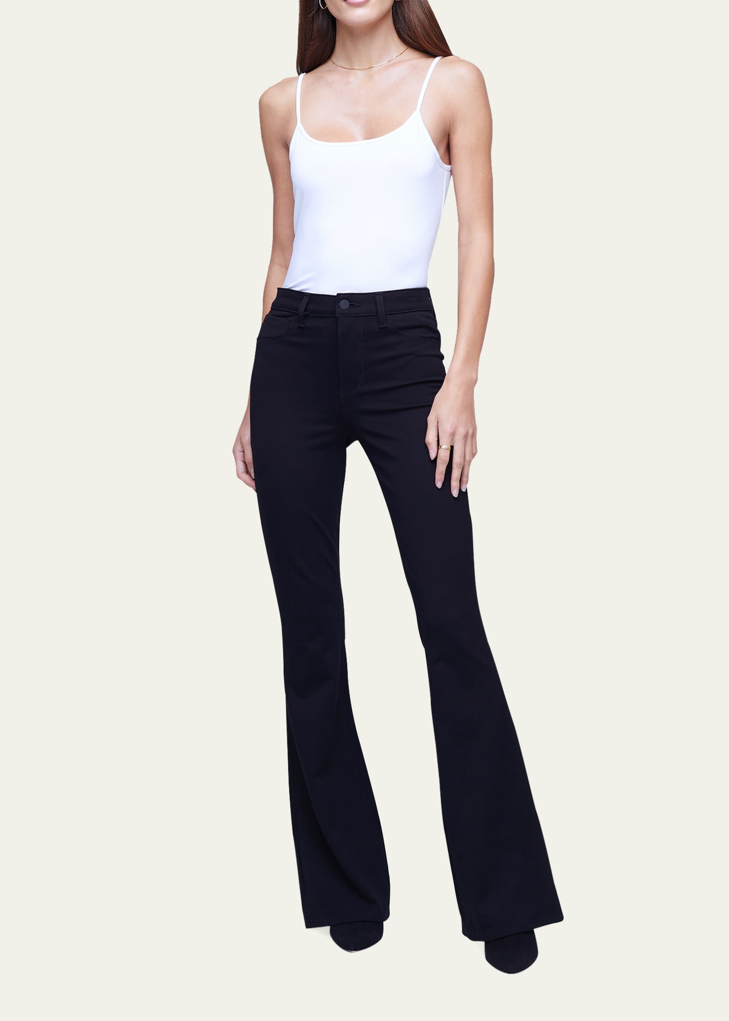 L'Agence Marty High Rise Flare Jeans Image 2 of 5