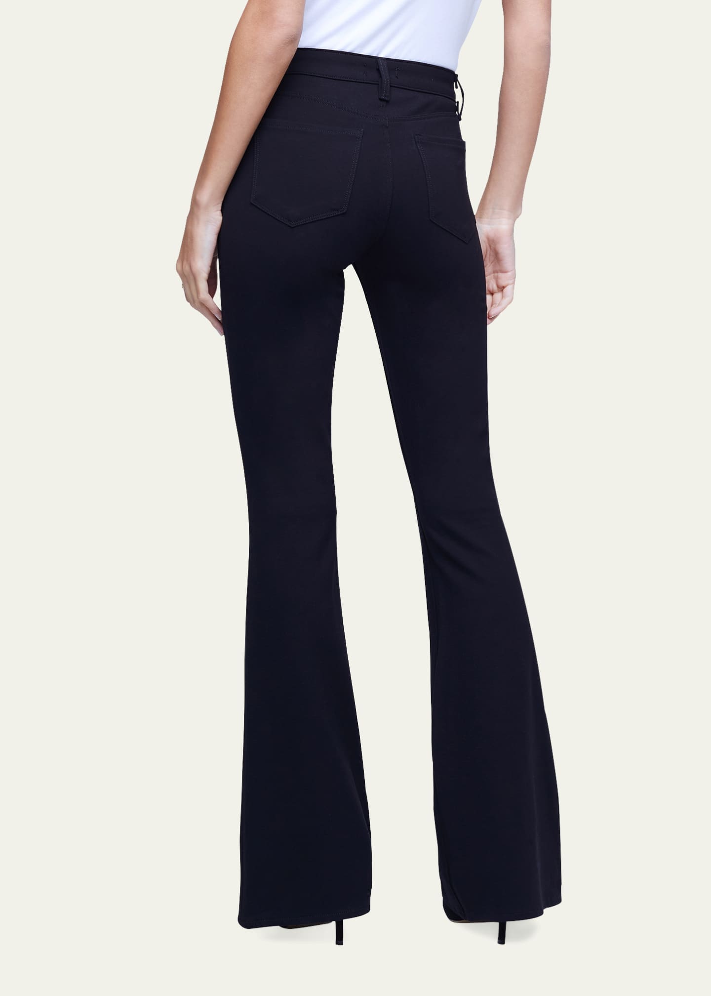 L'Agence Marty High Rise Flare Jeans Image 3 of 5
