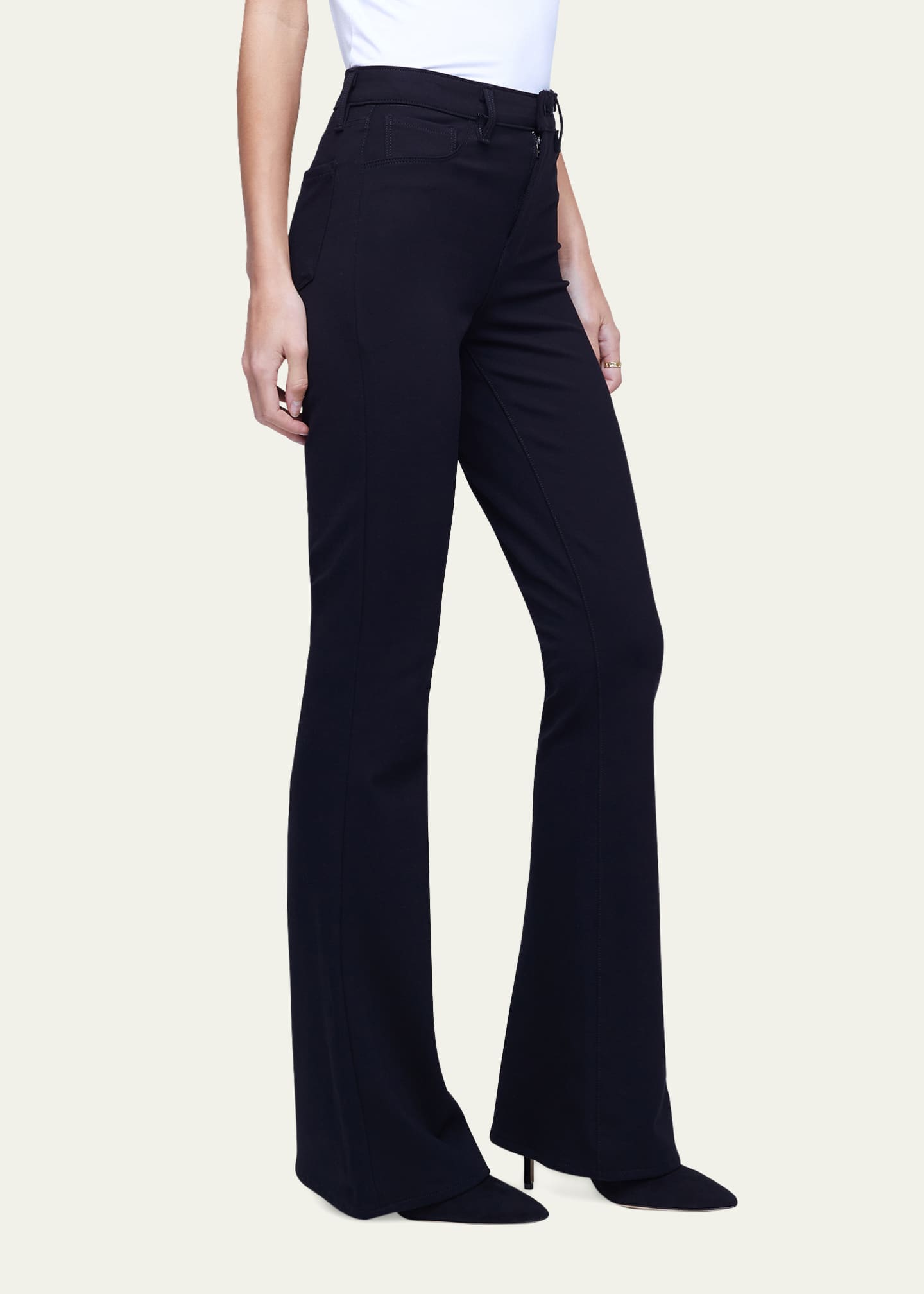 L'Agence Marty High Rise Flare Jeans - Bergdorf Goodman