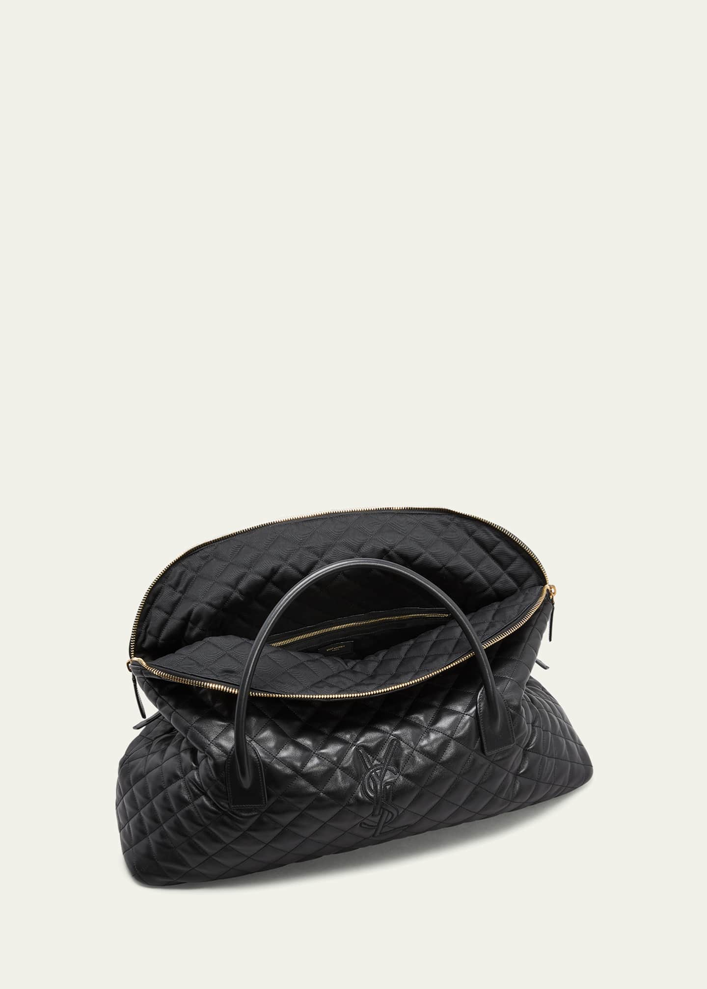 es giant travel bag in quilted leather