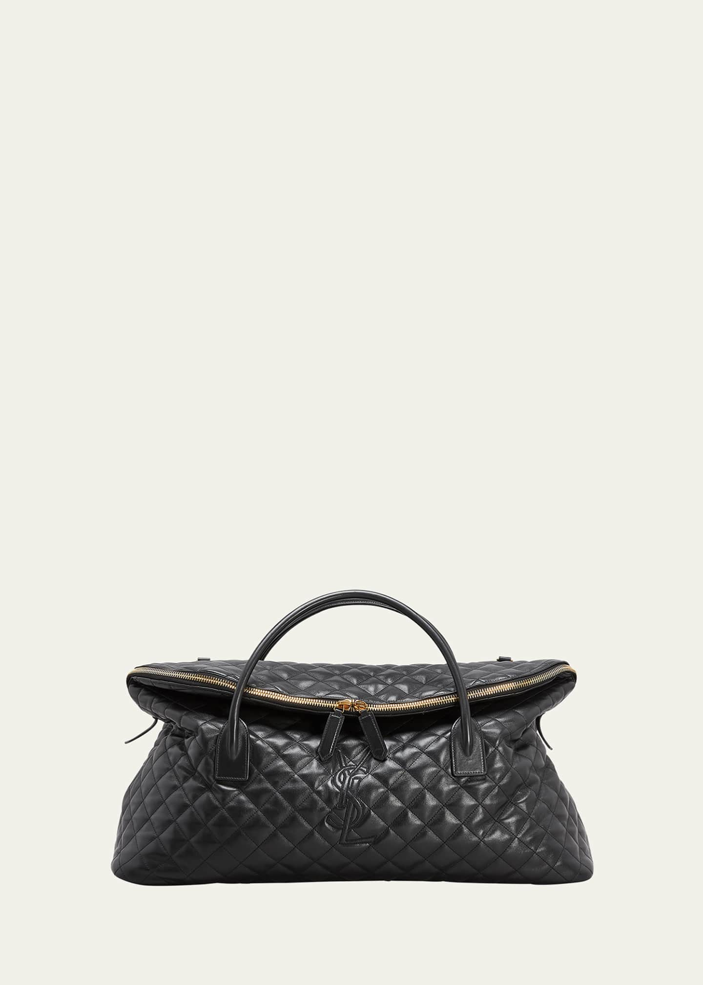 Saint Laurent Es Giant YSL Travel Bag in Smooth Quilted Leather Image 1 of 5