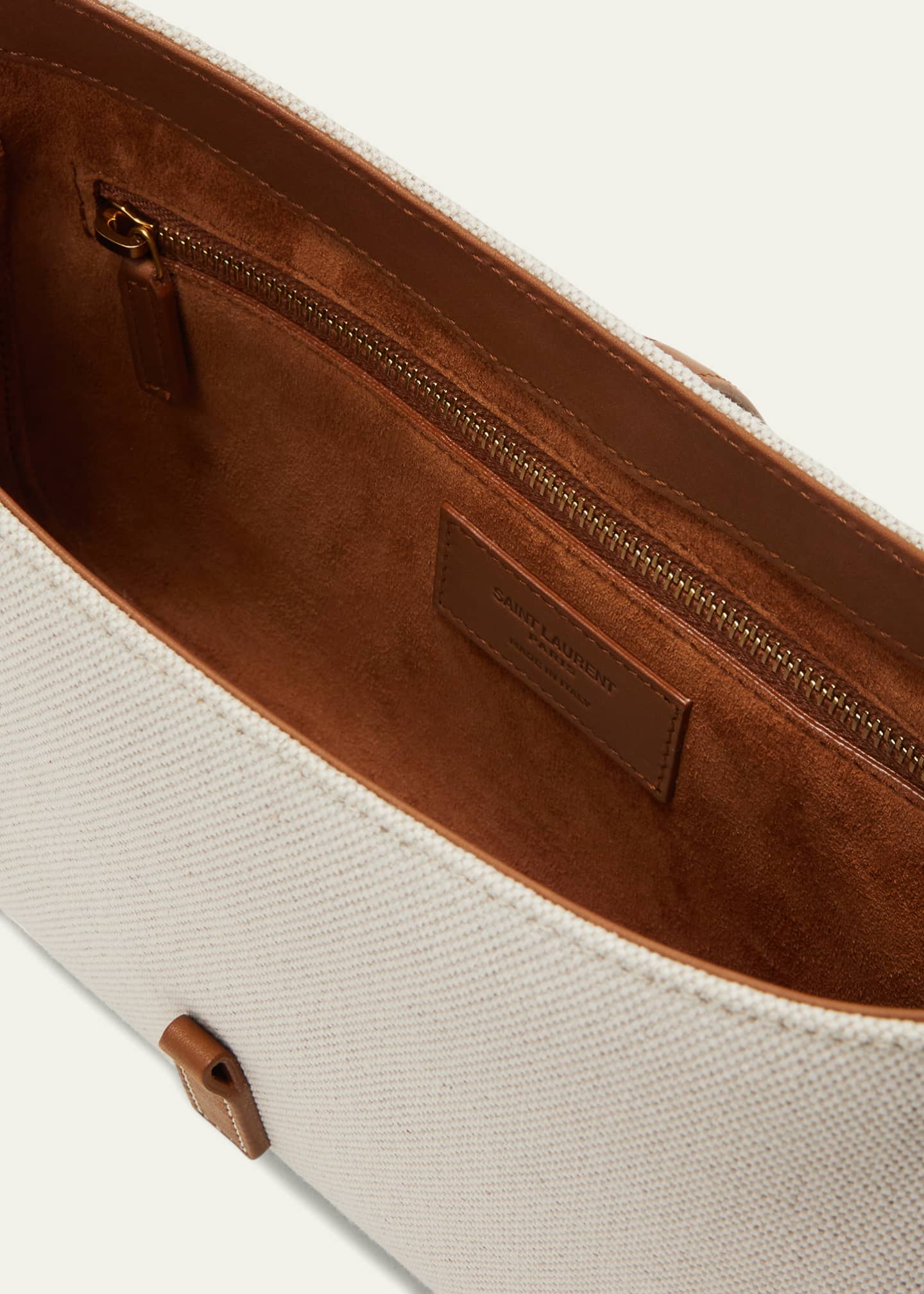 Saint Laurent Le 5 A 7 YSL Shoulder Bag in Canvas - Bergdorf Goodman