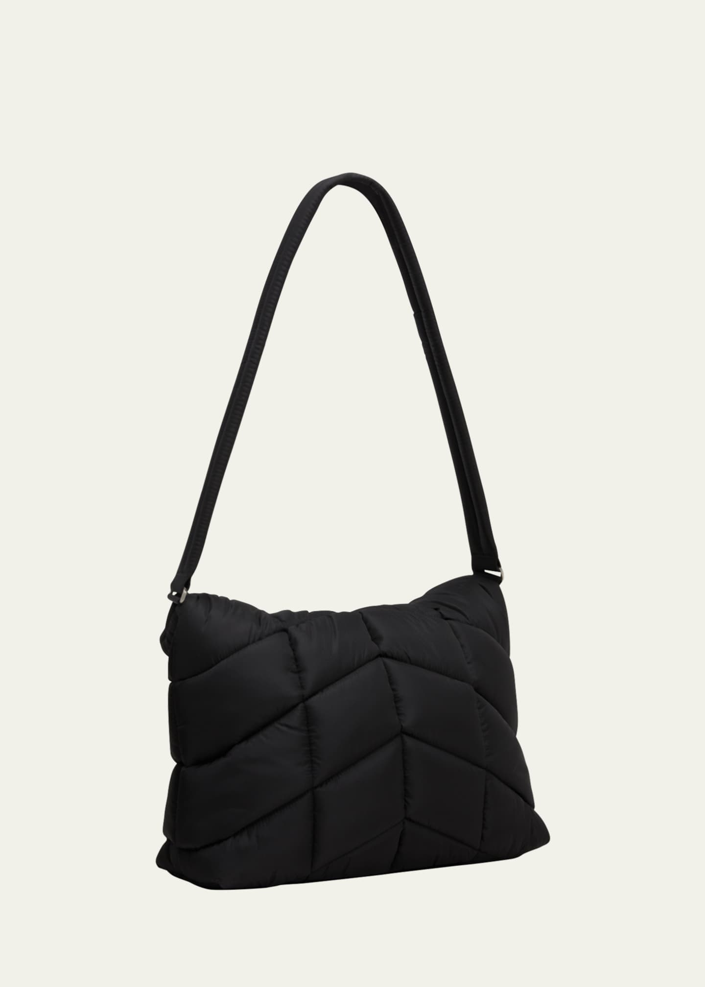 Saint Laurent Lou Puffer Nylon Shoulder Bag