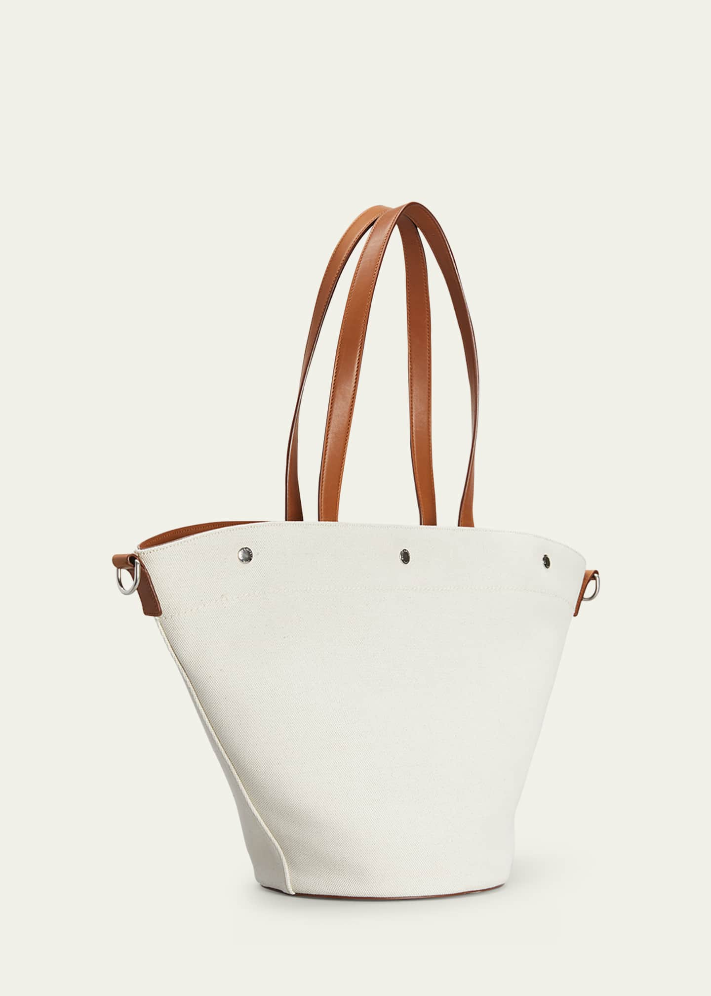 Saint Laurent Rive Gauche Canvas Bucket Bag - ShopStyle