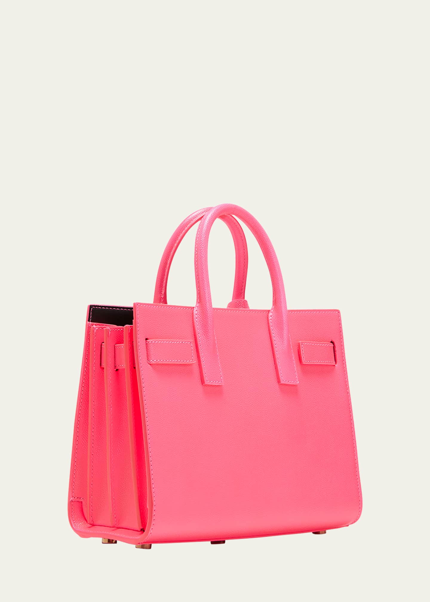 Saint Laurent Sac De Jour Nano Top Handle Bag in Grained Leather
