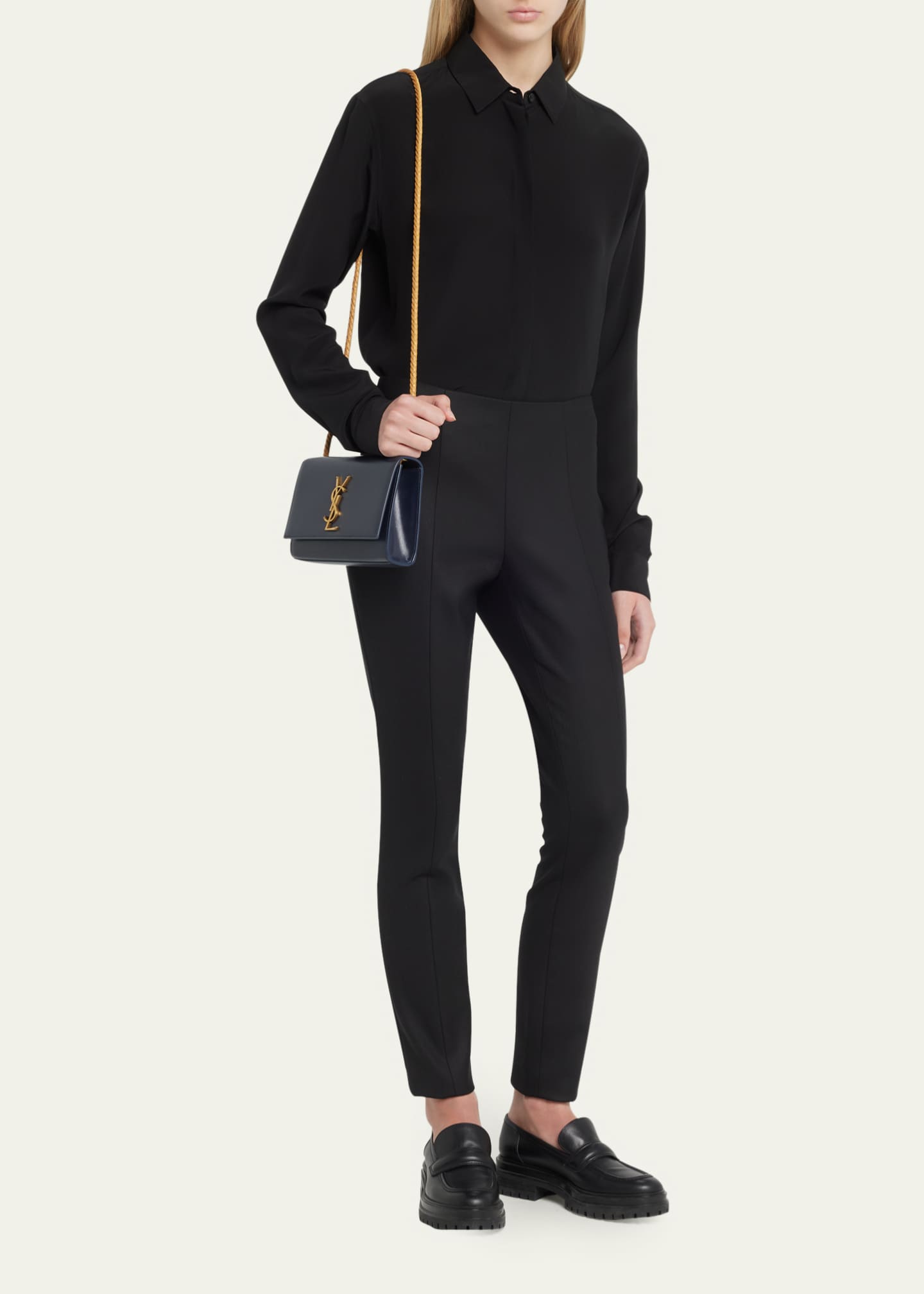 Kate YSL Flap Leather Chain Shoulder Bag