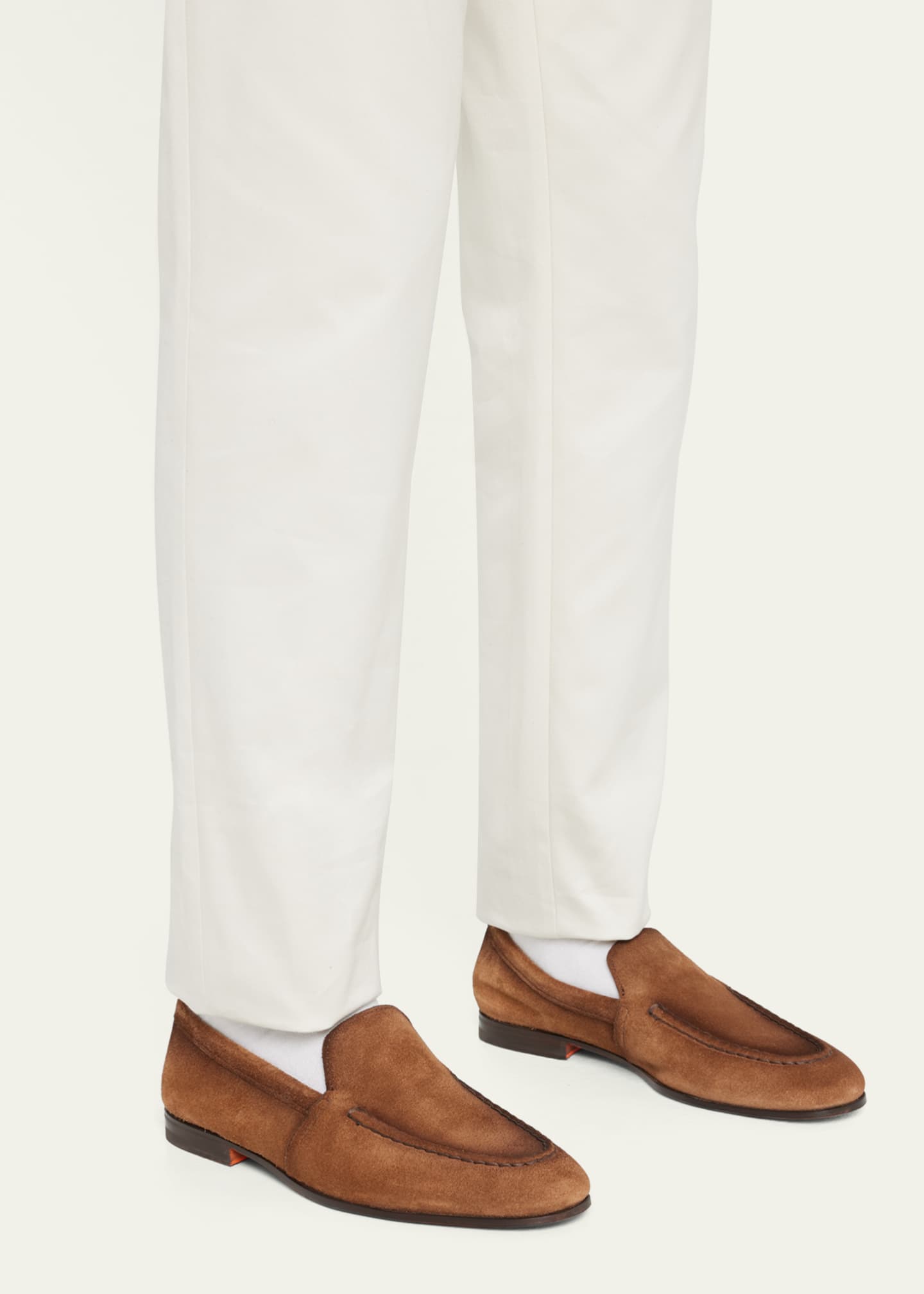 Santoni Men's Suede Loafers - Bergdorf