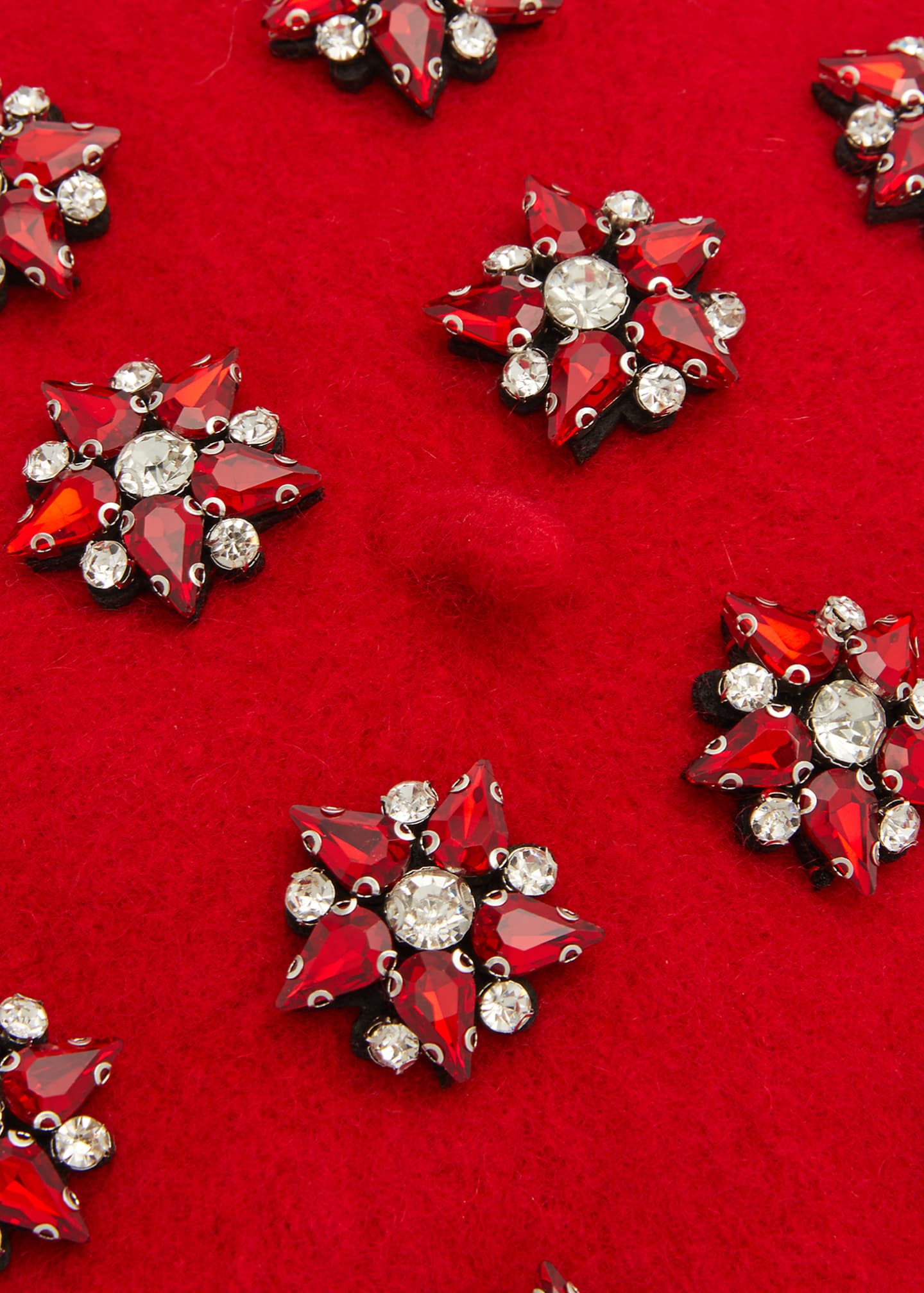 Kokin Allover Flower Crystal Beret Image 2 of 2