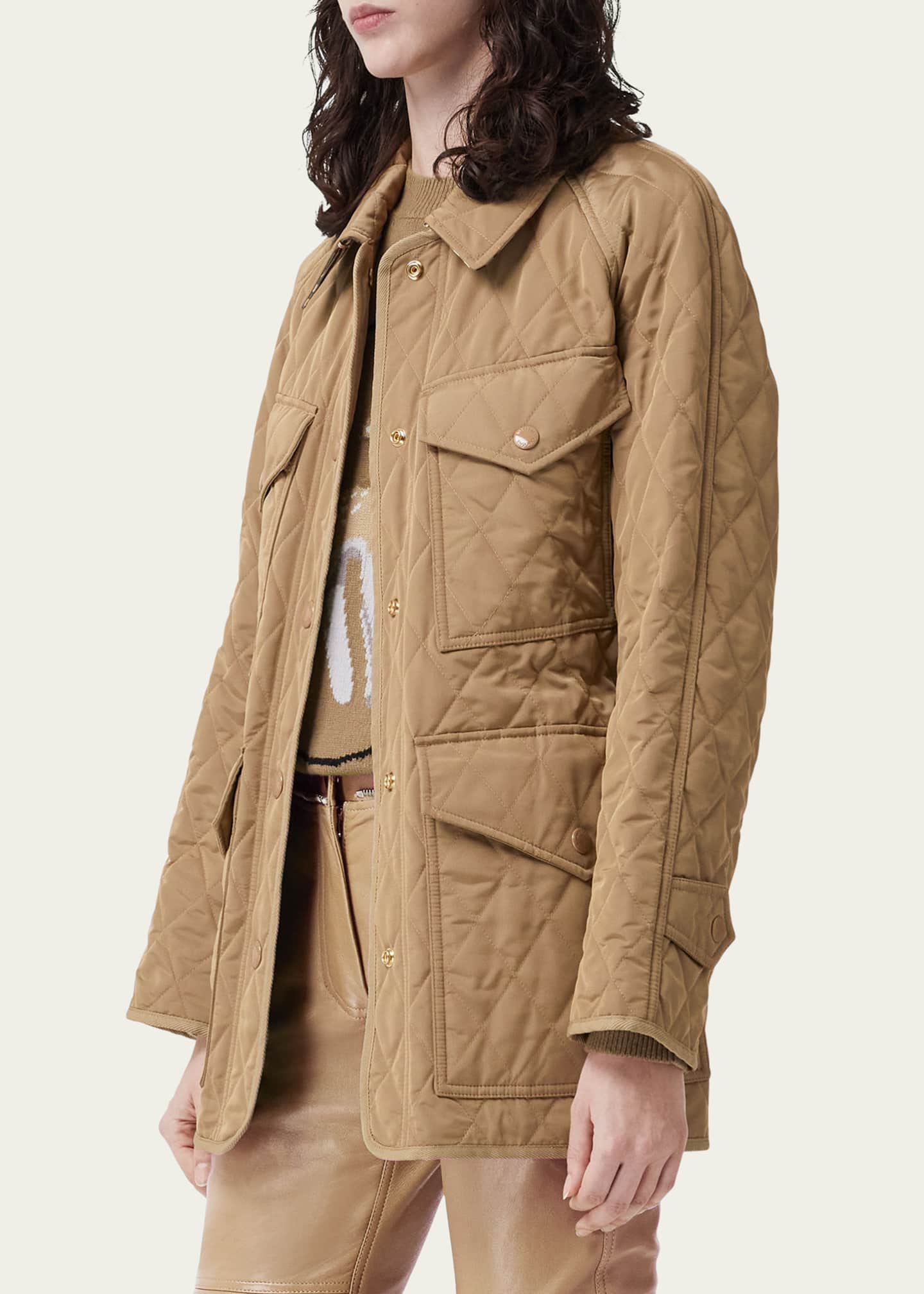 Burberry Kemble Quilted Jacket with Belt - Bergdorf Goodman
