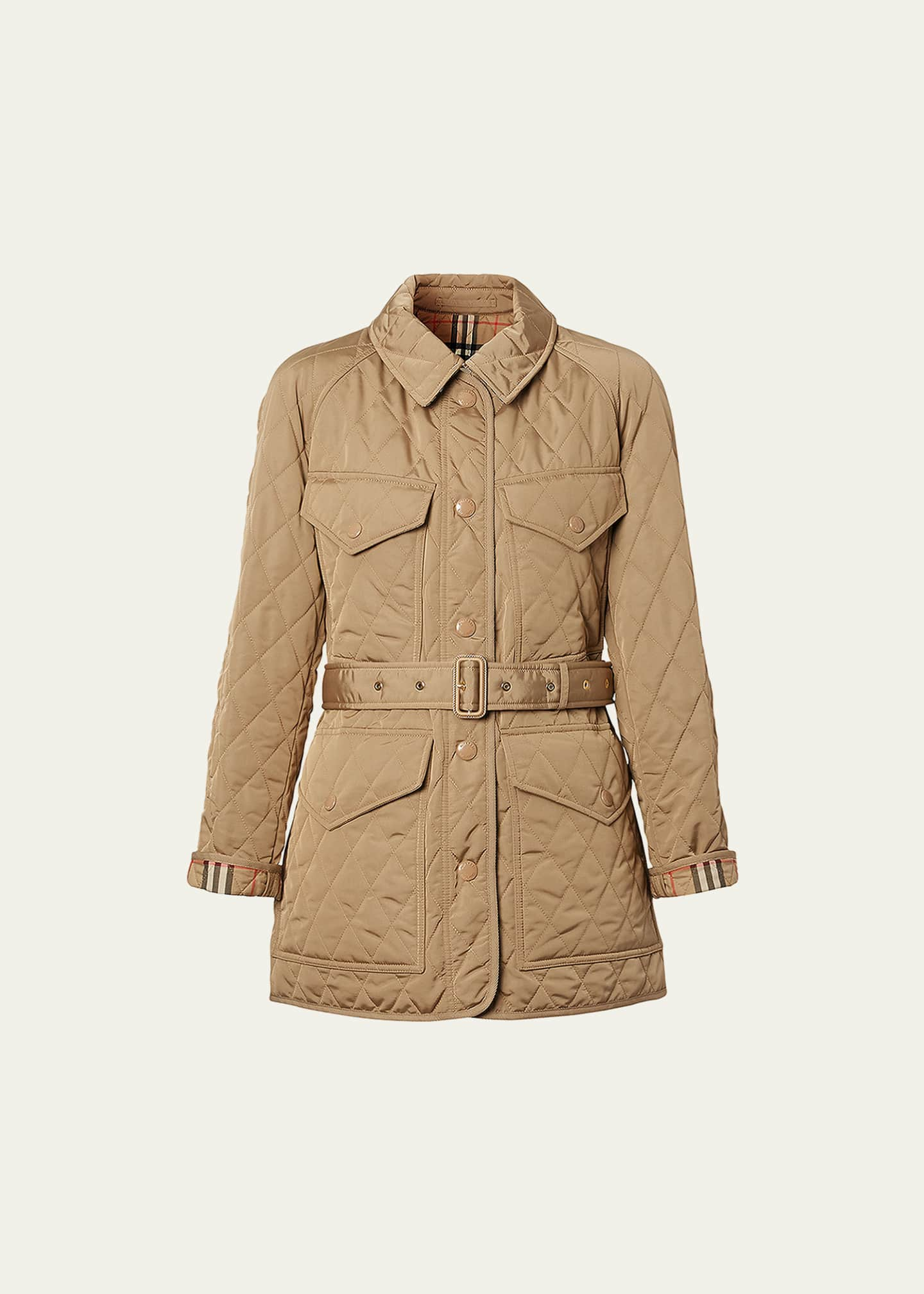 Burberry Kemble Quilted Jacket with Belt - Bergdorf Goodman