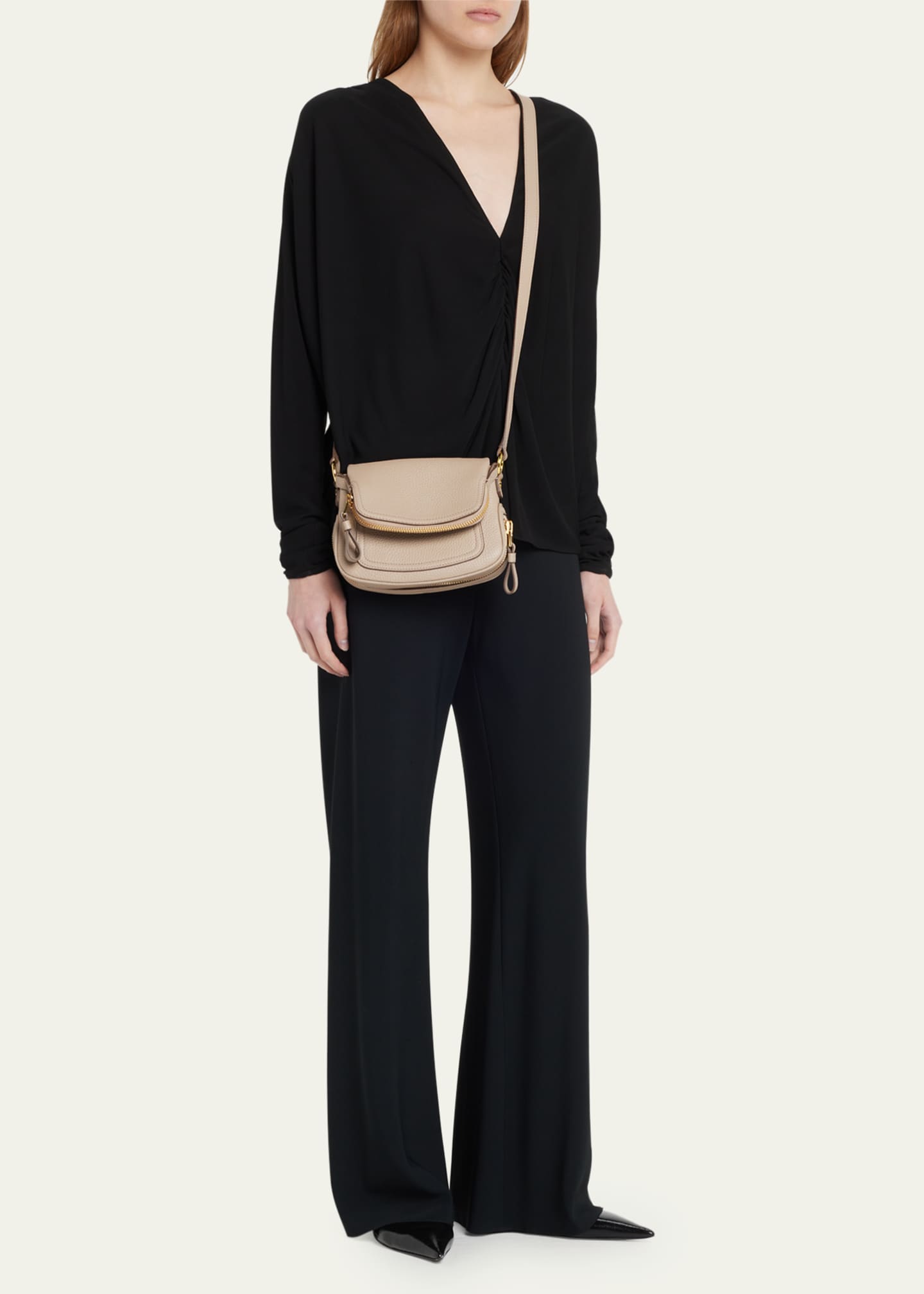 Tom ford jennifer mini grained leather shoulder bag sale