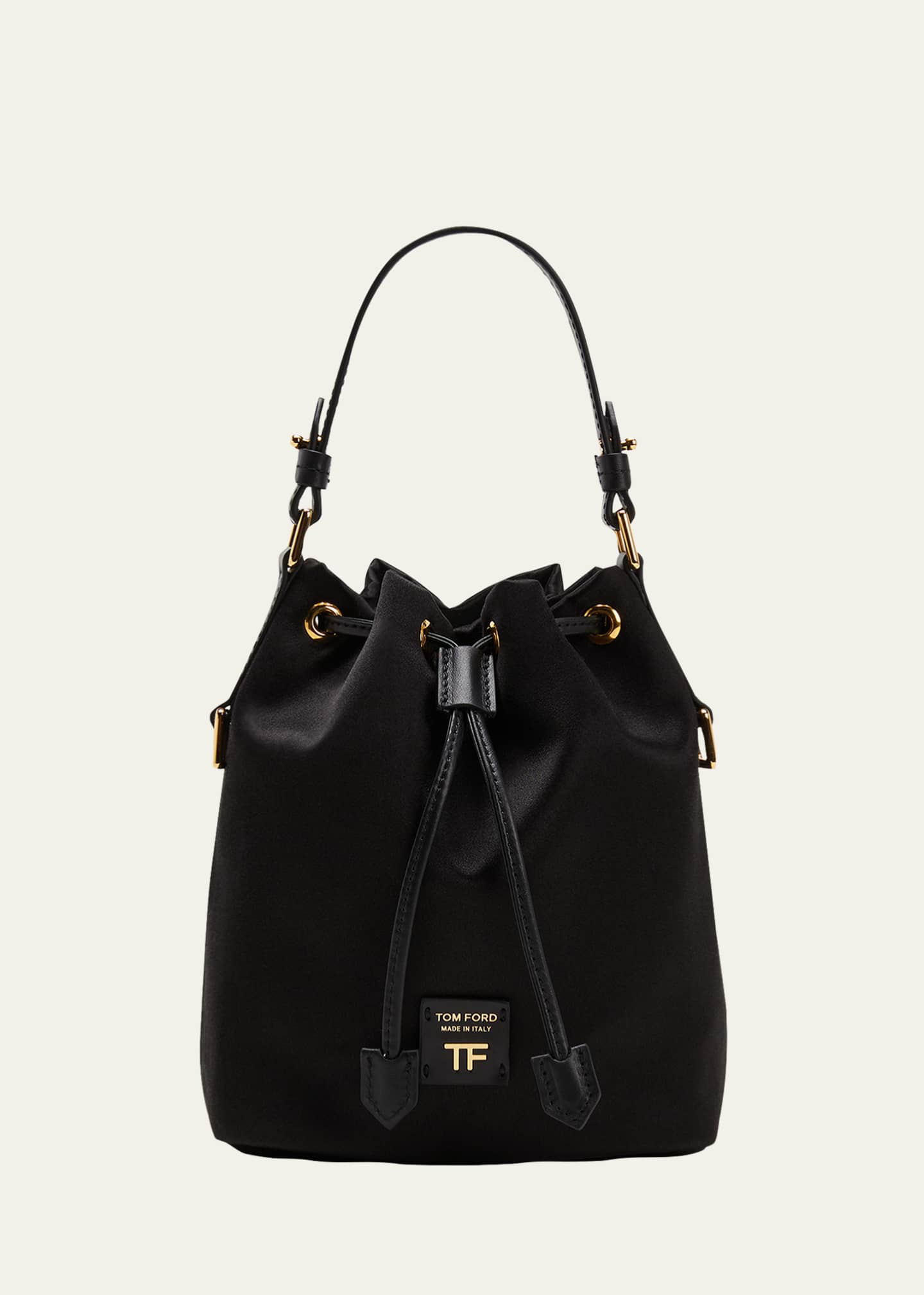 TOM FORD Disco Small Satin Chain Bucket Bag