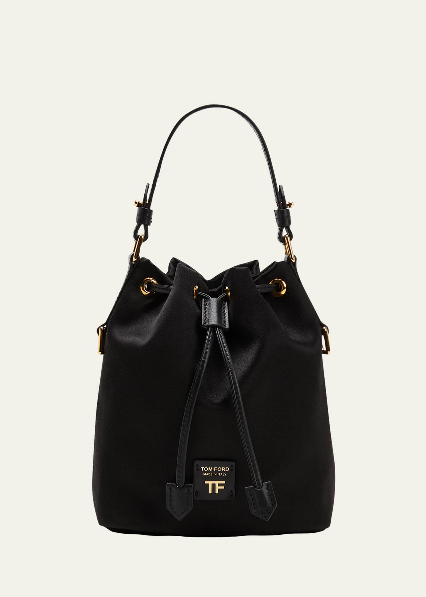 TOM FORD Label Mini Satin Chain Shoulder Bag - Bergdorf Goodman