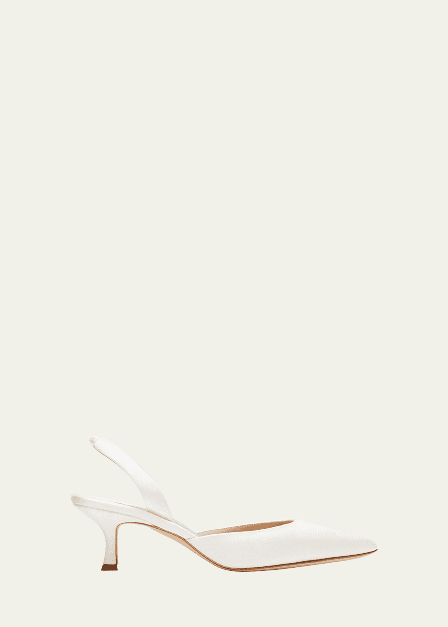 Manolo Blahnik Carolyne Kitten-Heel Halter Pumps Image 1 of 5