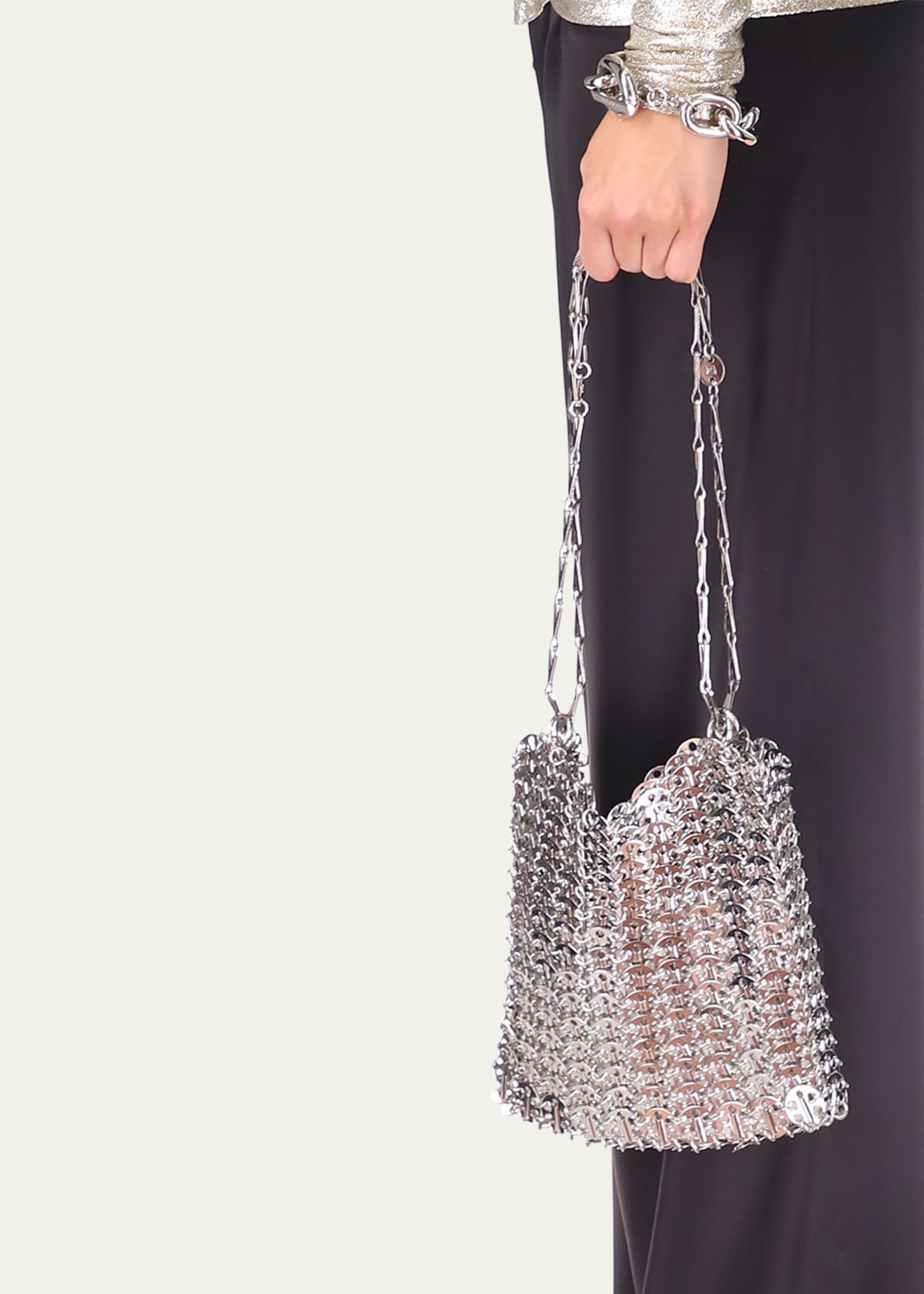 Rabanne 1969 Allover Disc Brass Shoulder Bag - Bergdorf Goodman