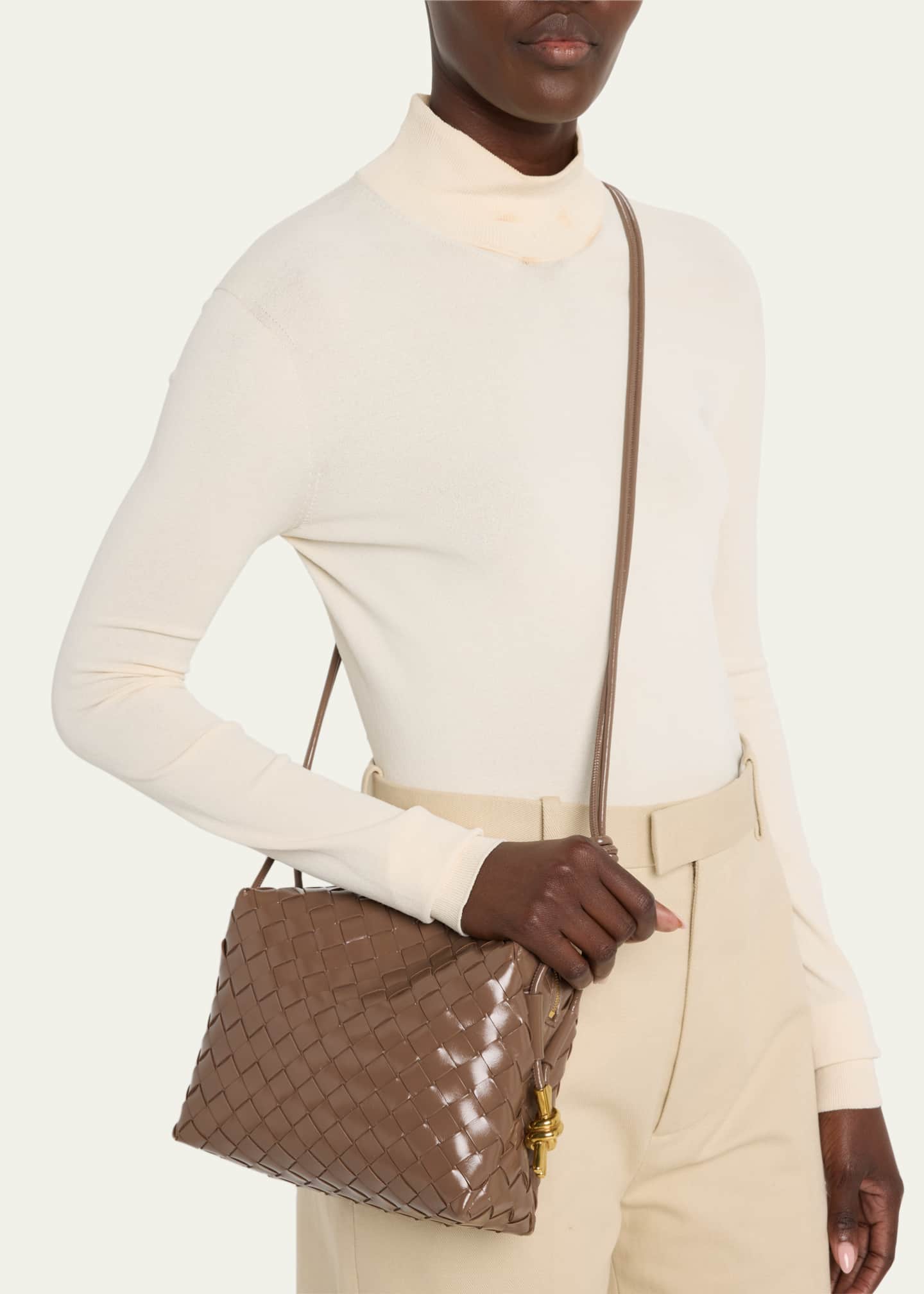 Bottega Veneta Loop Leather Shoulder Bag