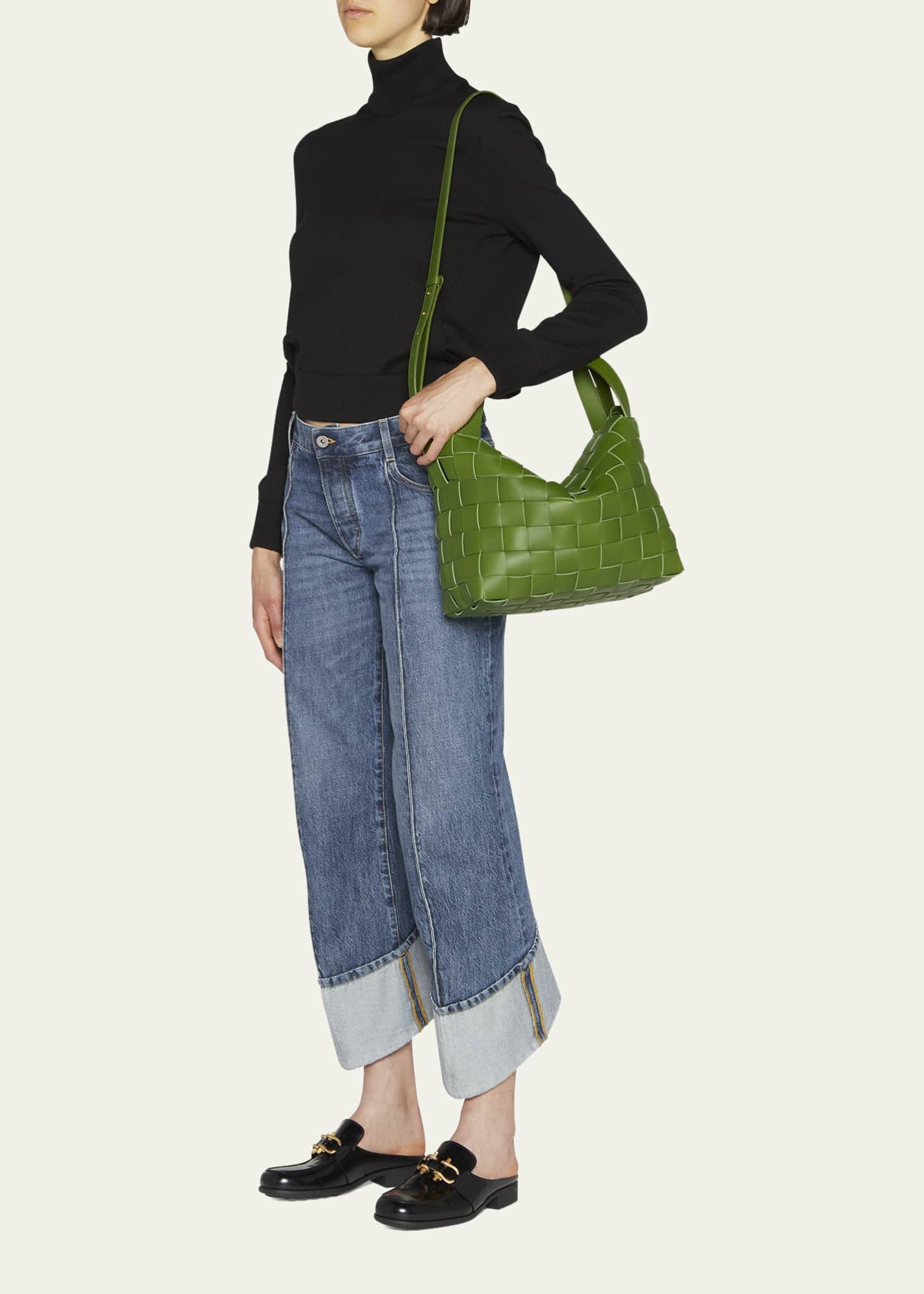 Bottega Veneta Cassette - Green - Woman - Lambskin