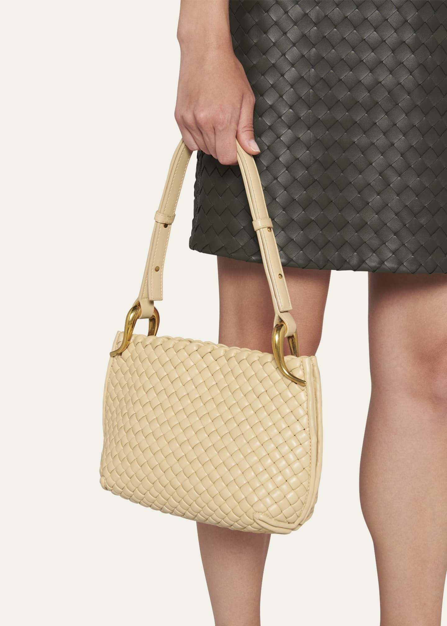 Bottega Veneta Nodini Mini Woven Crossbody Bag - Bergdorf Goodman