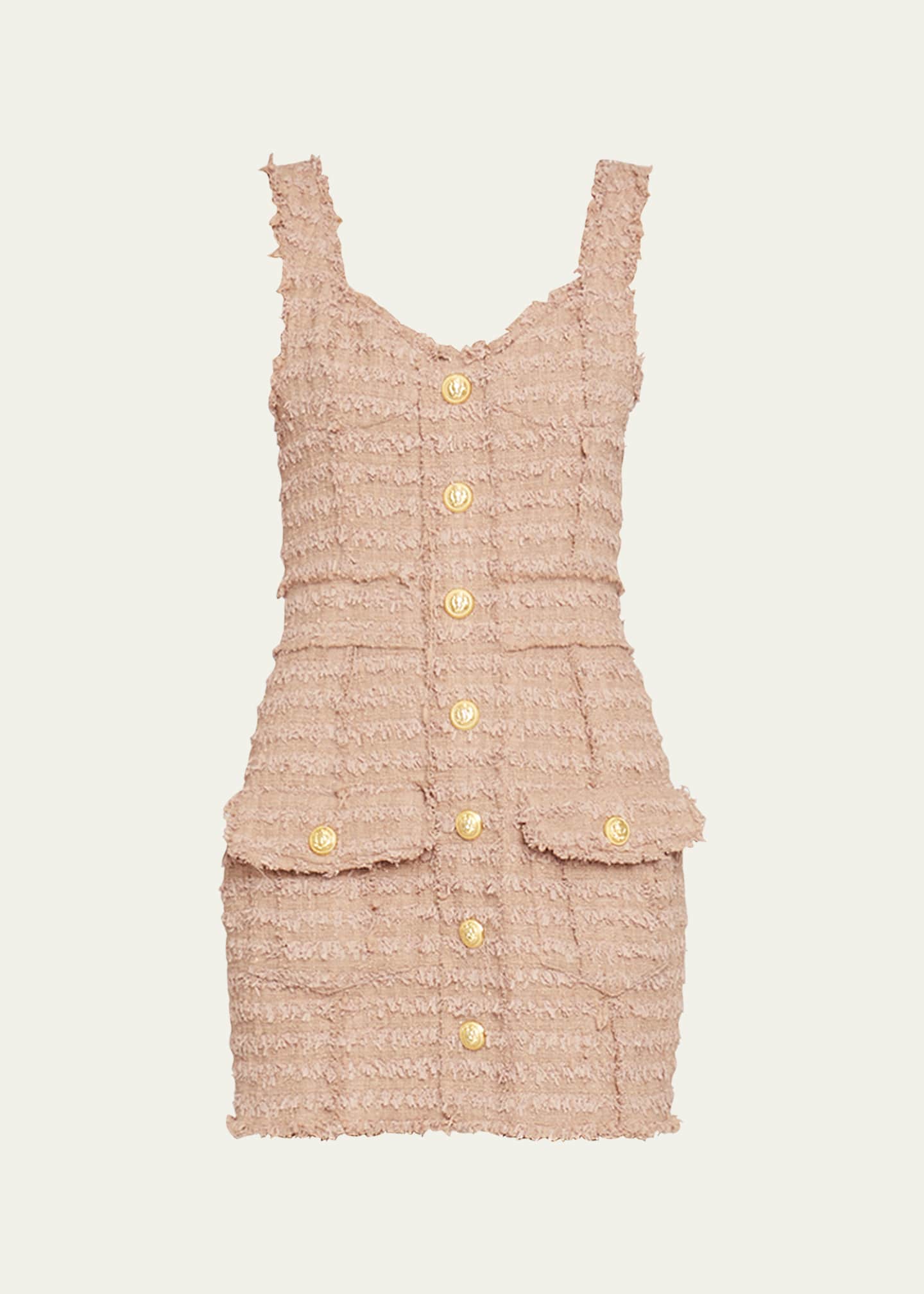 balmain dress tweed