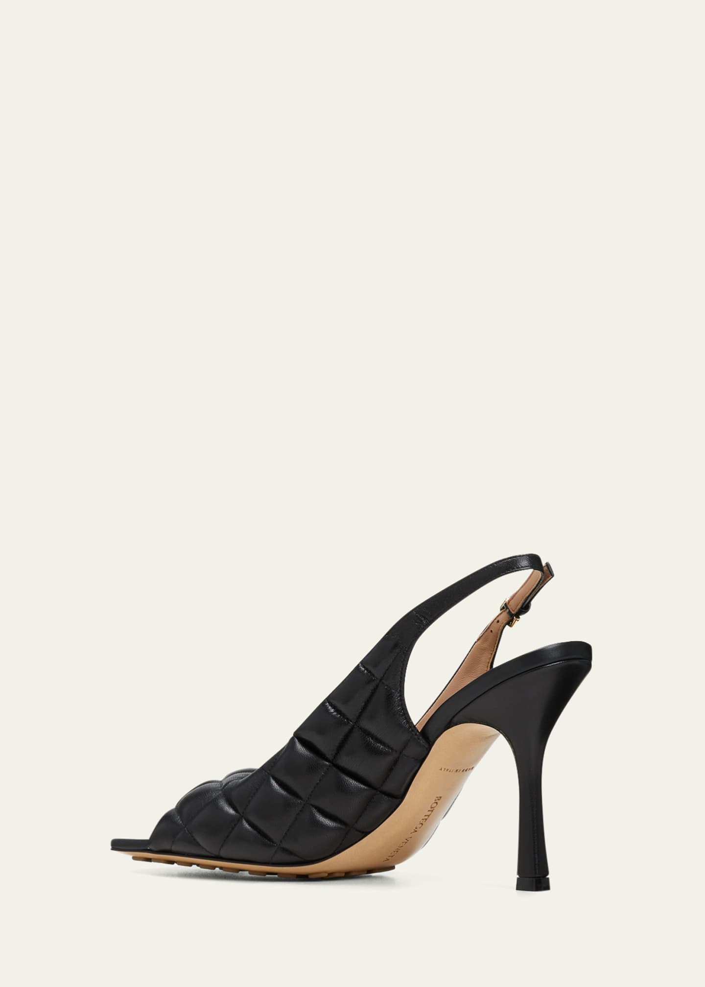 Bottega Veneta Padded Lambskin Slingback Sandals - Bergdorf Goodman