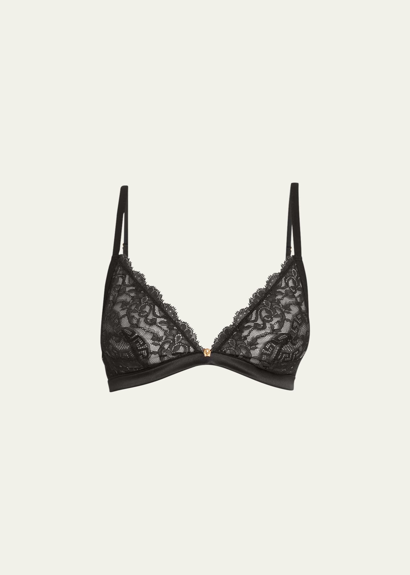 Women's Satin And Lace Underwear Bra by Versace