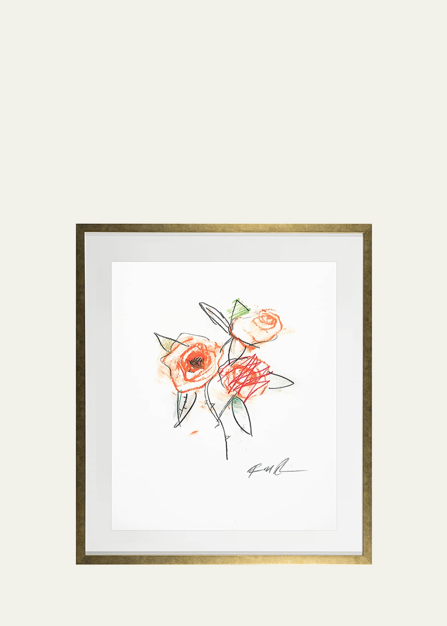 RFA Fine Art "Orange Rose - Flower 6" Giclee by Robert Robinson