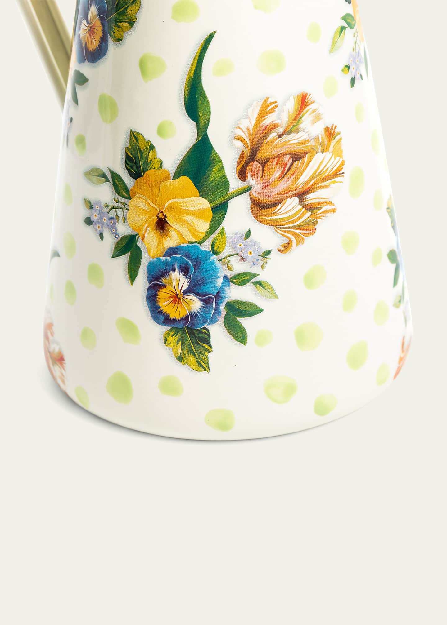 MacKenzie-Childs Wildflowers Enamel Large Practical Pitcher, Green Image 3 of 3
